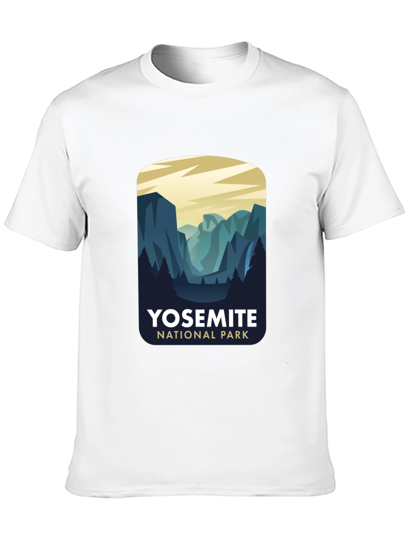 Camiseta Negra Diseño Yosemite National Park