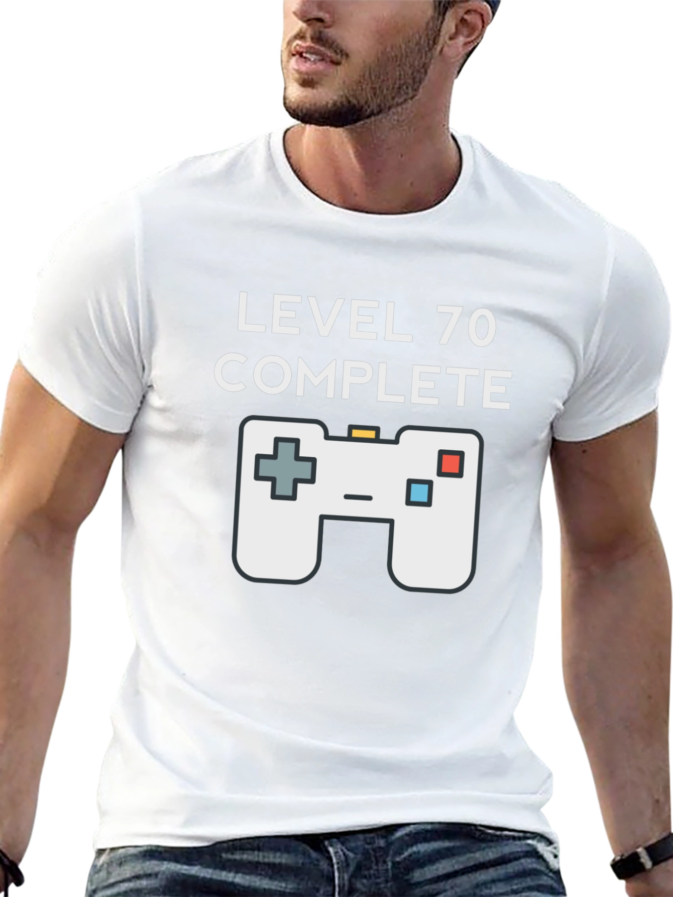 Camiseta Gamer Nivel 70 Completado