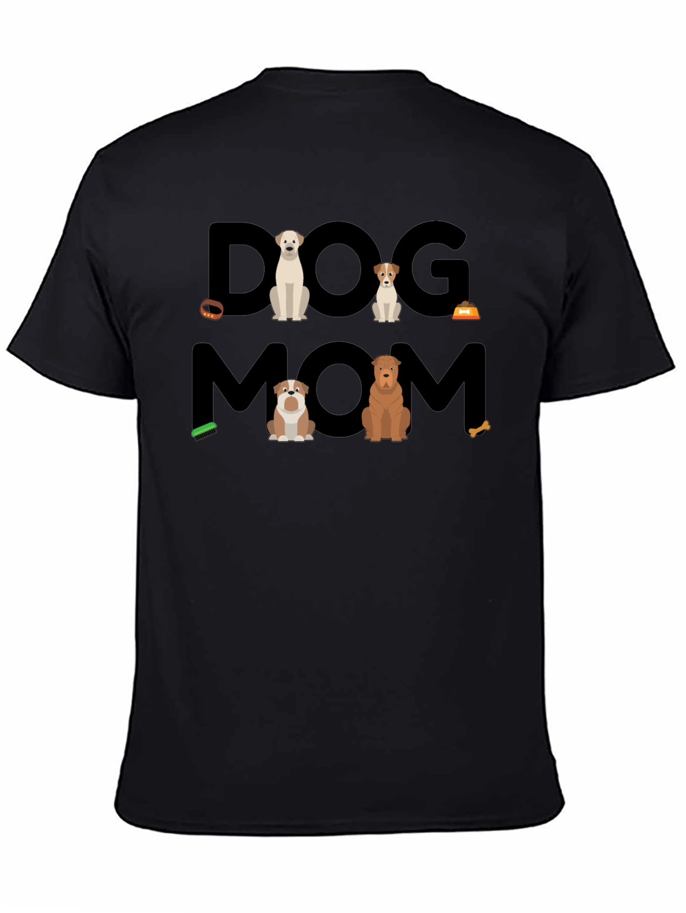 Camiseta Negra Dog Mom
