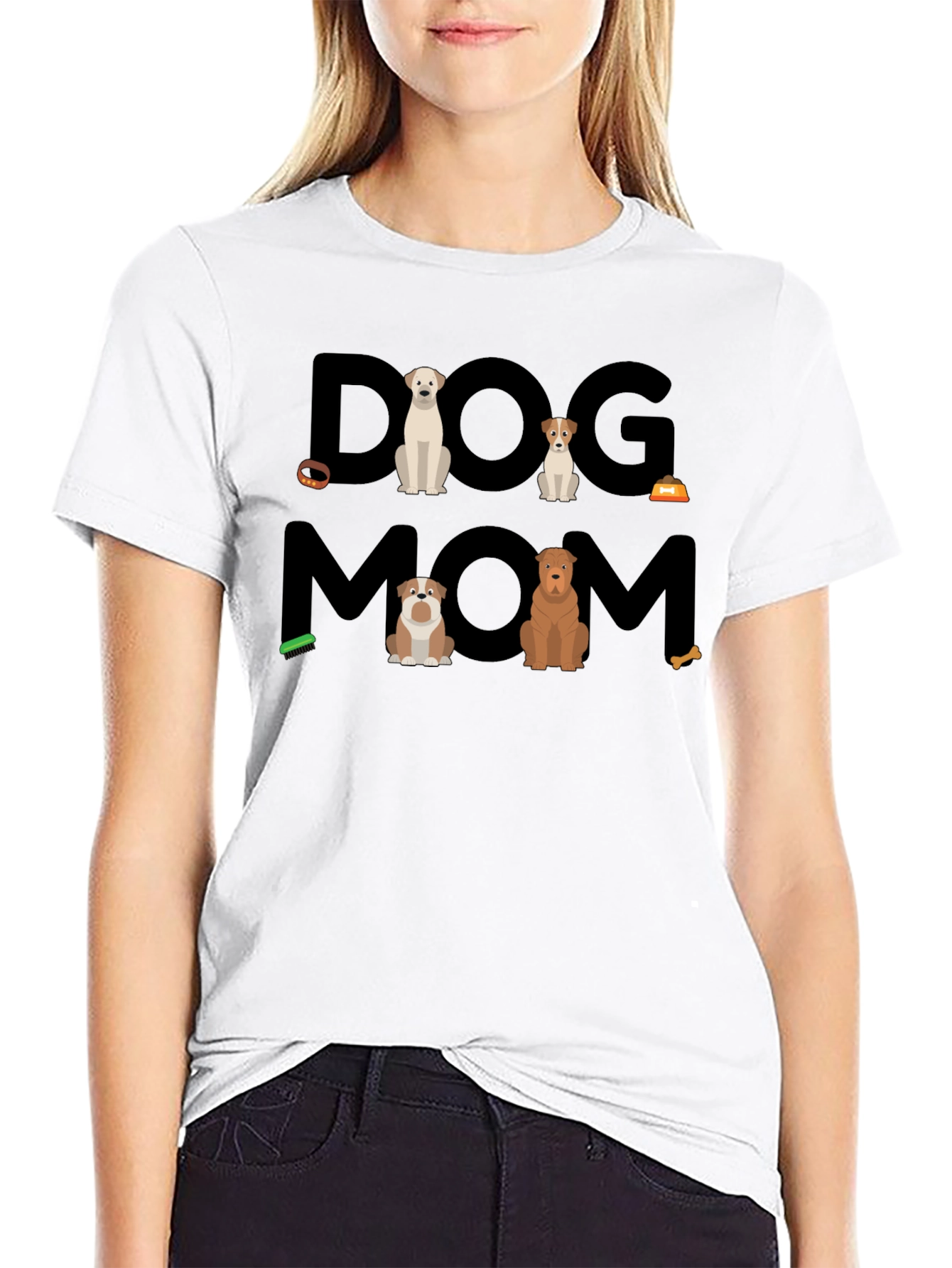 Camiseta Negra Dog Mom