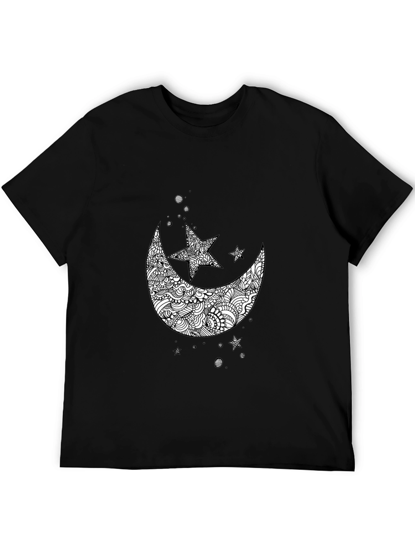 Camiseta Hombre Diseño Luna y Estrellas