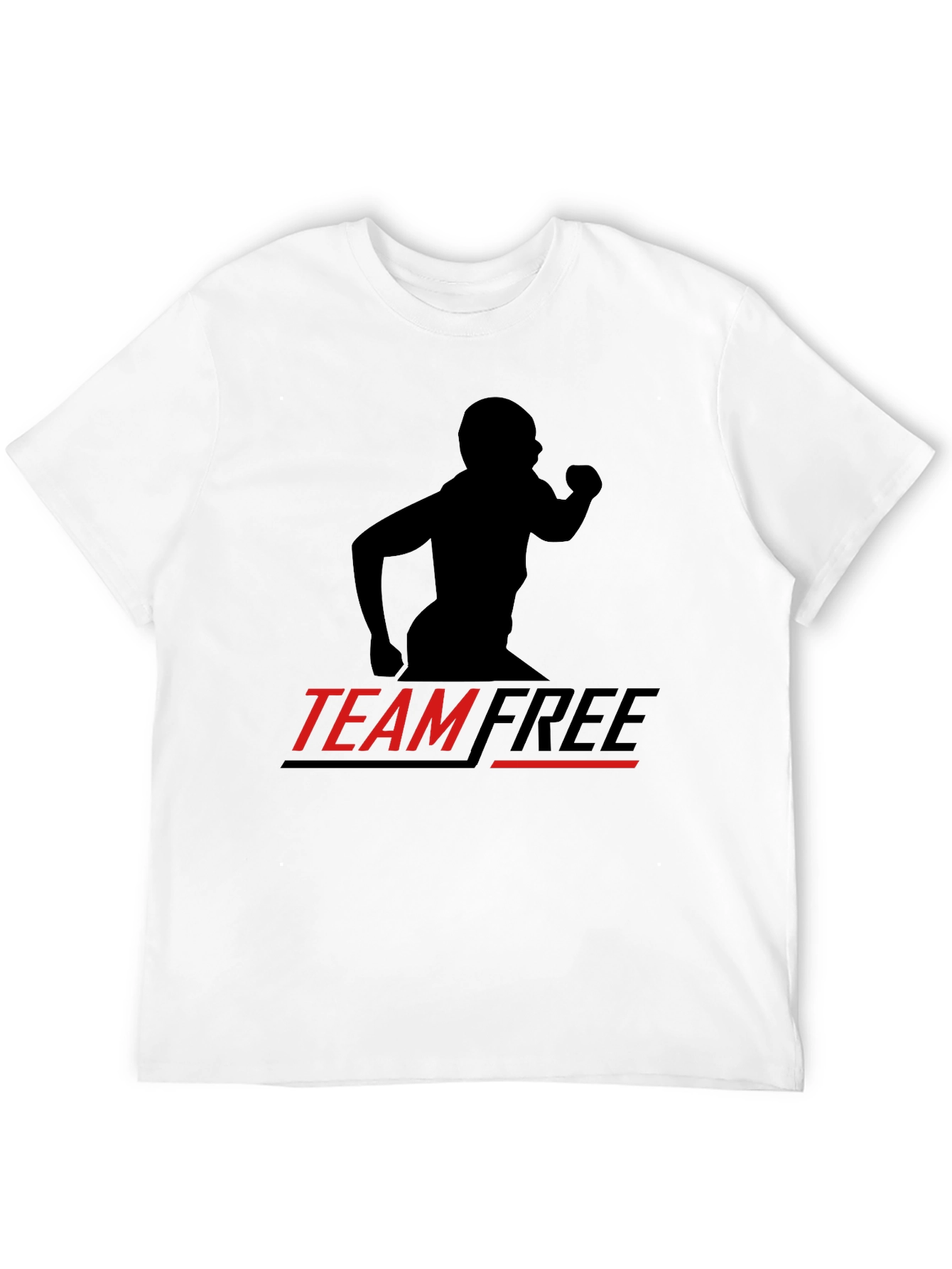 Camiseta Negra Deportiva Team Free