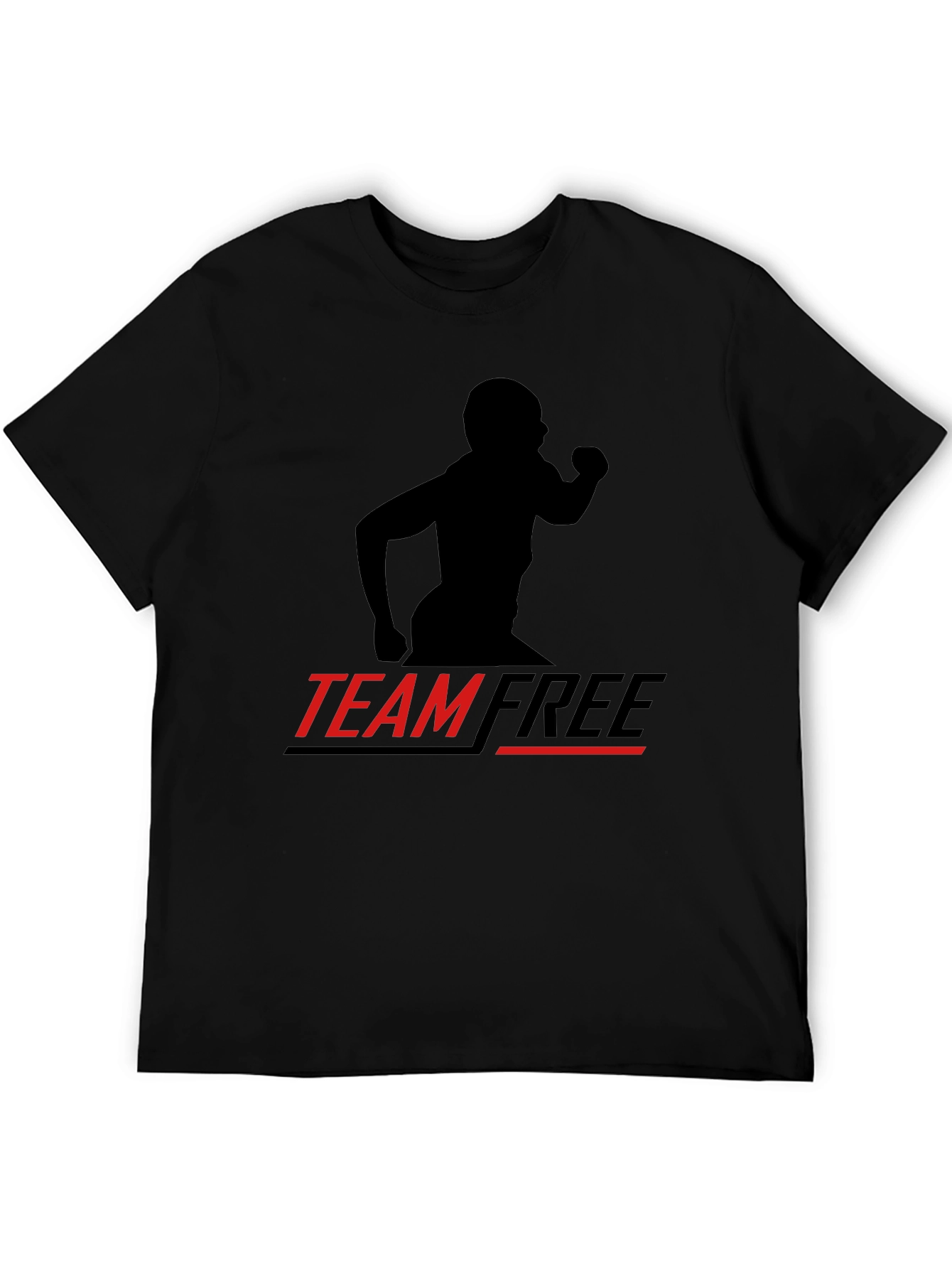 Camiseta Negra Deportiva Team Free