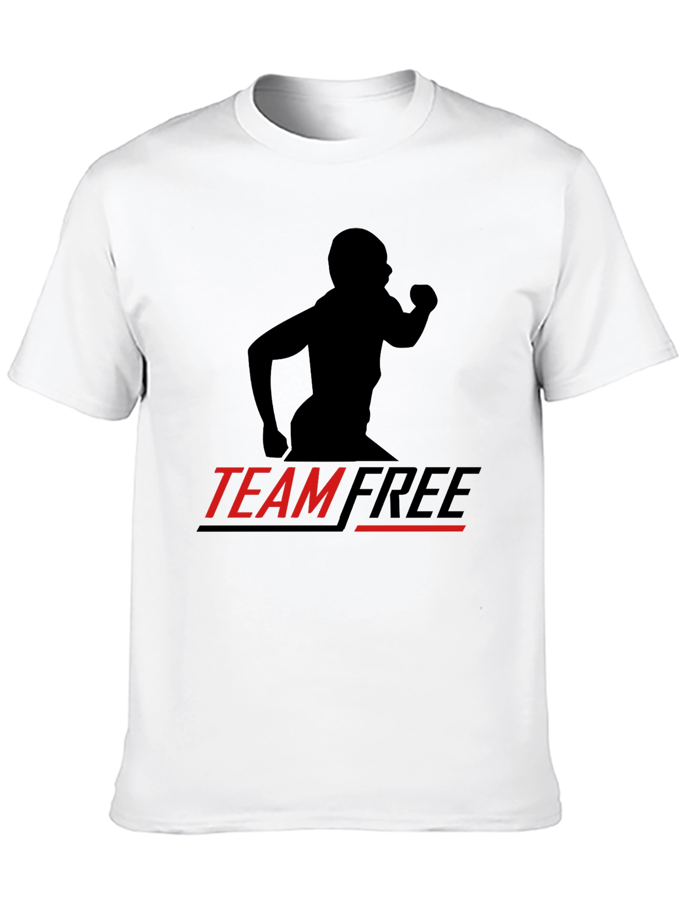 Camiseta Negra Deportiva Team Free