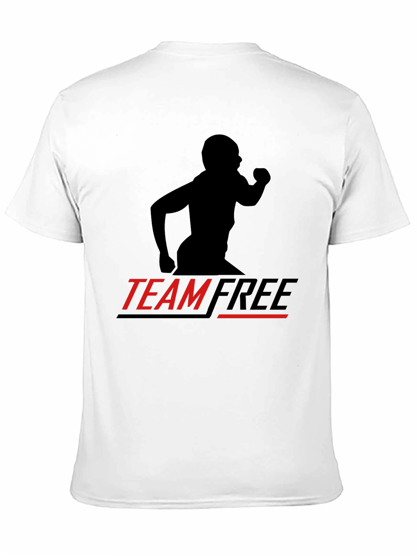 Camiseta Negra Deportiva Team Free