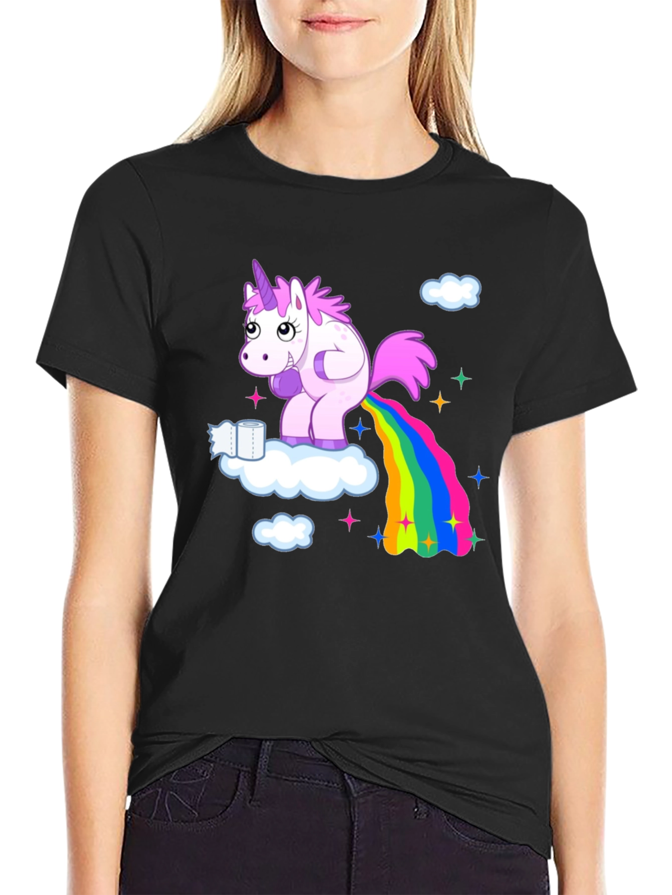 Camiseta Unicornio Arcoíris Divertida