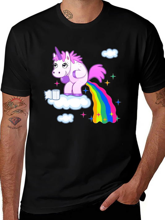 Camiseta Unicornio Arcoíris Divertida