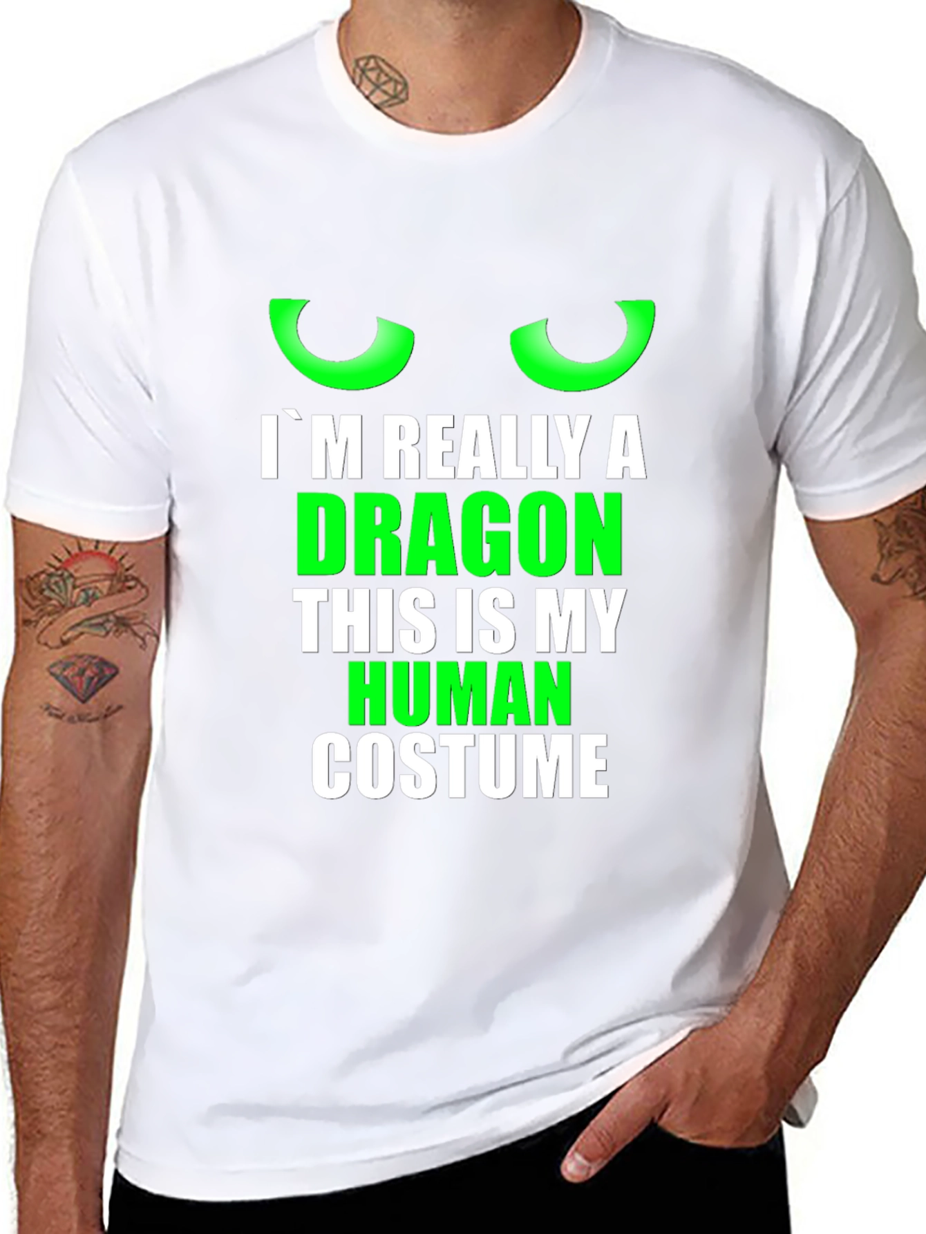 Camiseta Soy Realmente un Dragón - Disfraz Humorístico