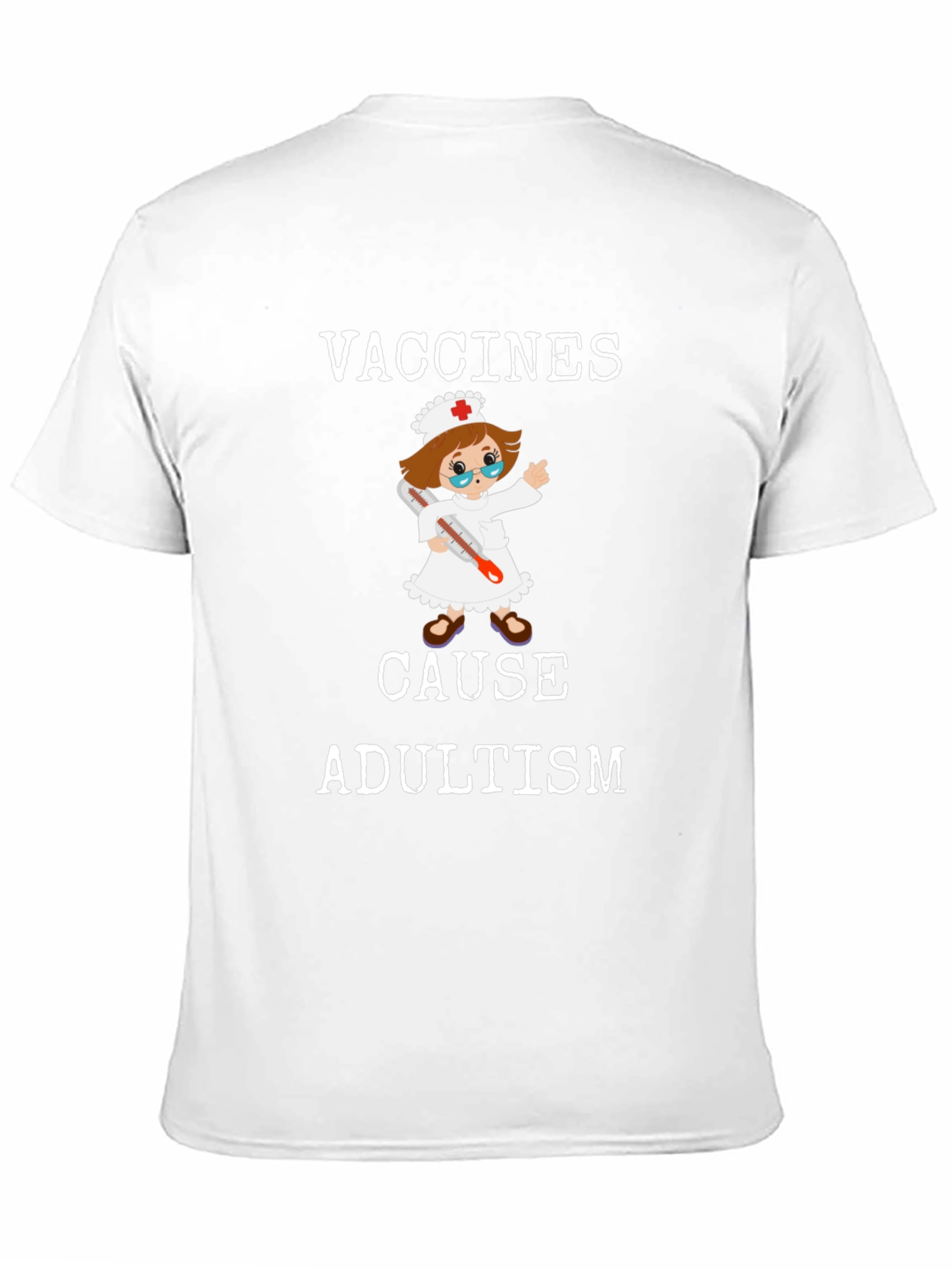 Camiseta Divertida: Vacunas Causan Adultismo