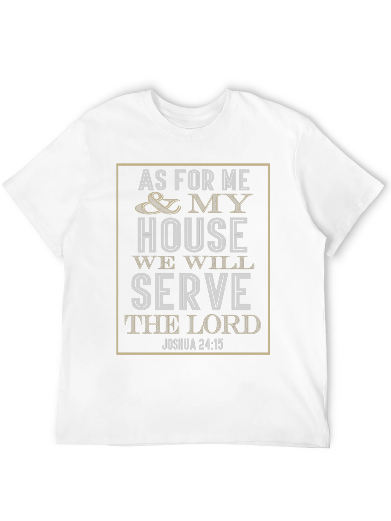 Camiseta Cristiana As For Me and My House
