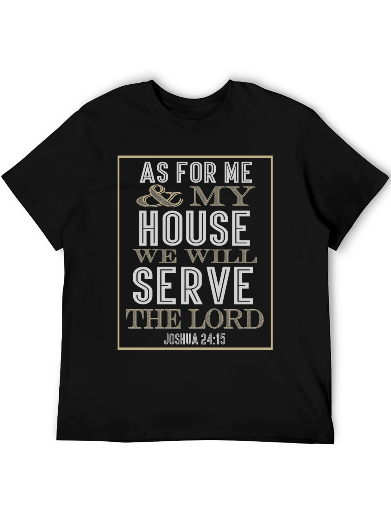 Camiseta Cristiana As For Me and My House