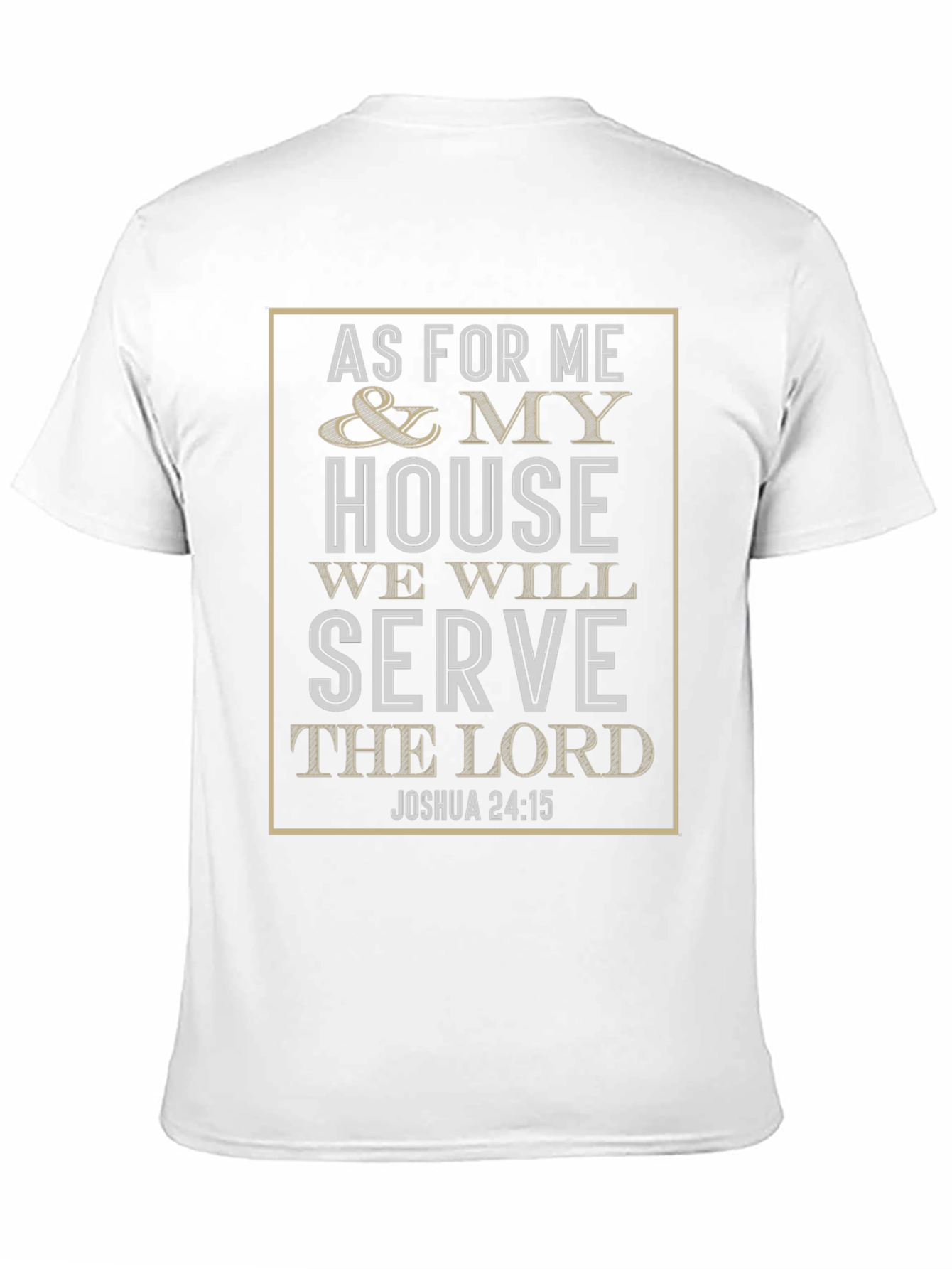 Camiseta Cristiana As For Me and My House
