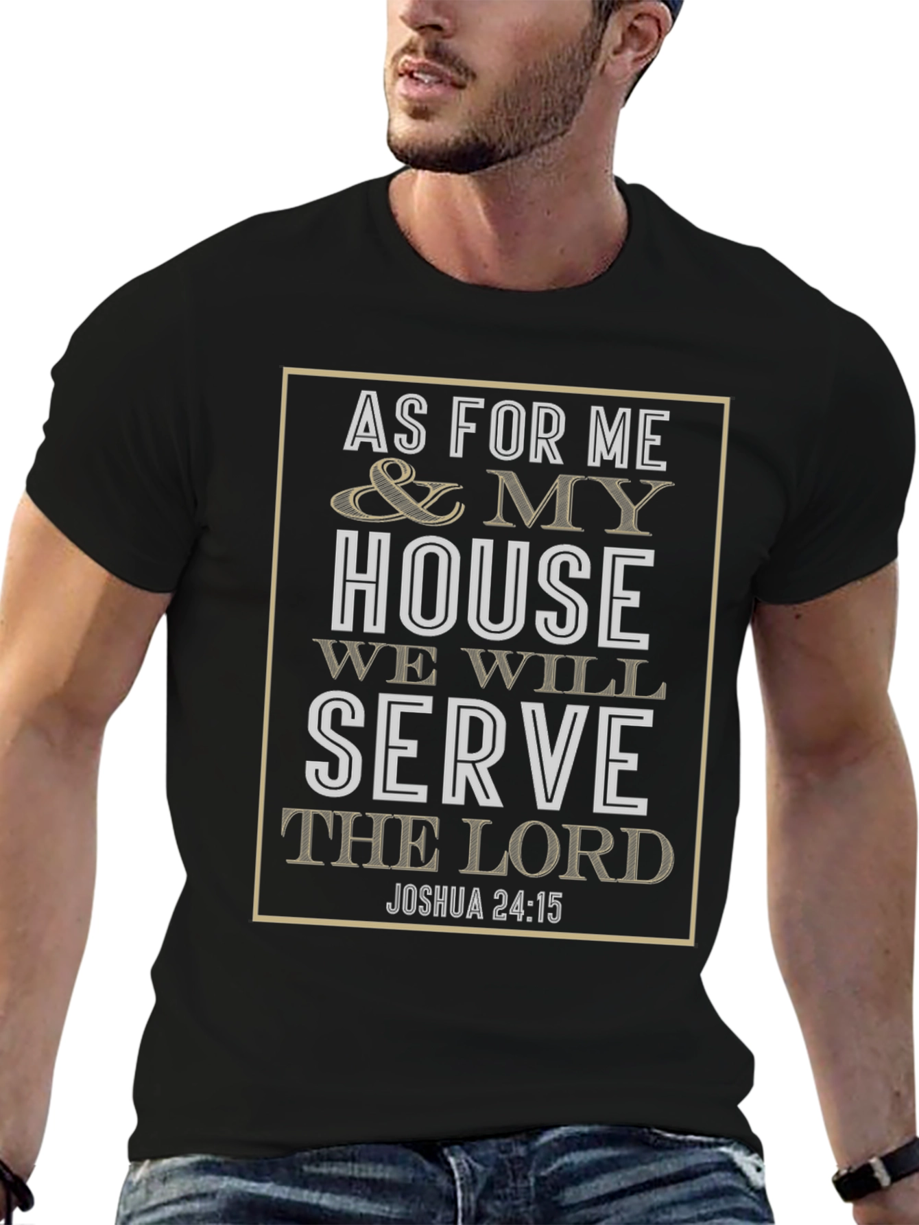 Camiseta Cristiana As For Me and My House