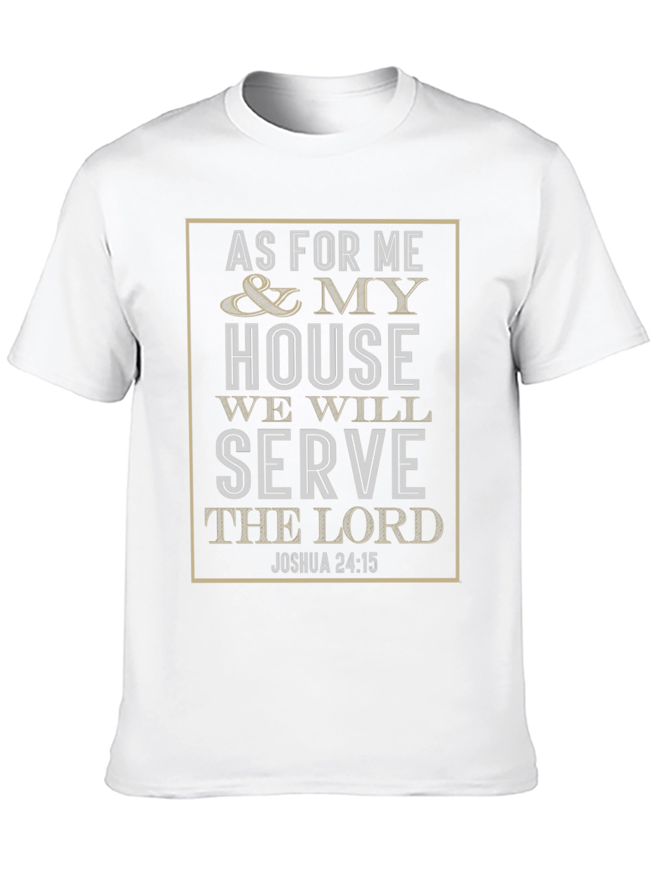 Camiseta Cristiana As For Me and My House