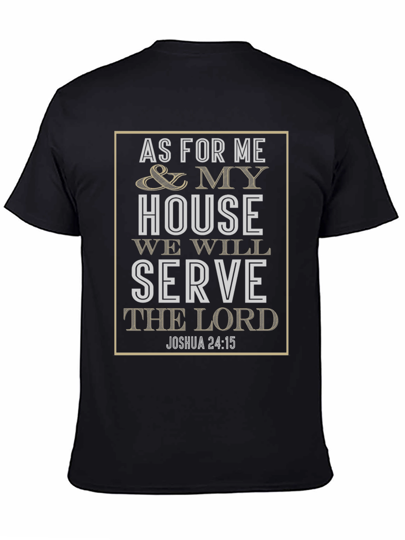 Camiseta Cristiana As For Me and My House