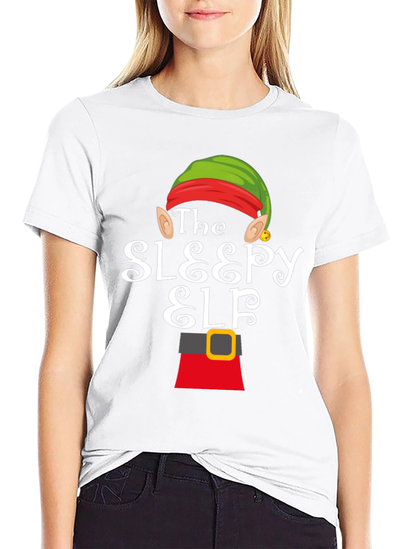 Camiseta Elfo Dormilón - Diseño Navideño Divertido