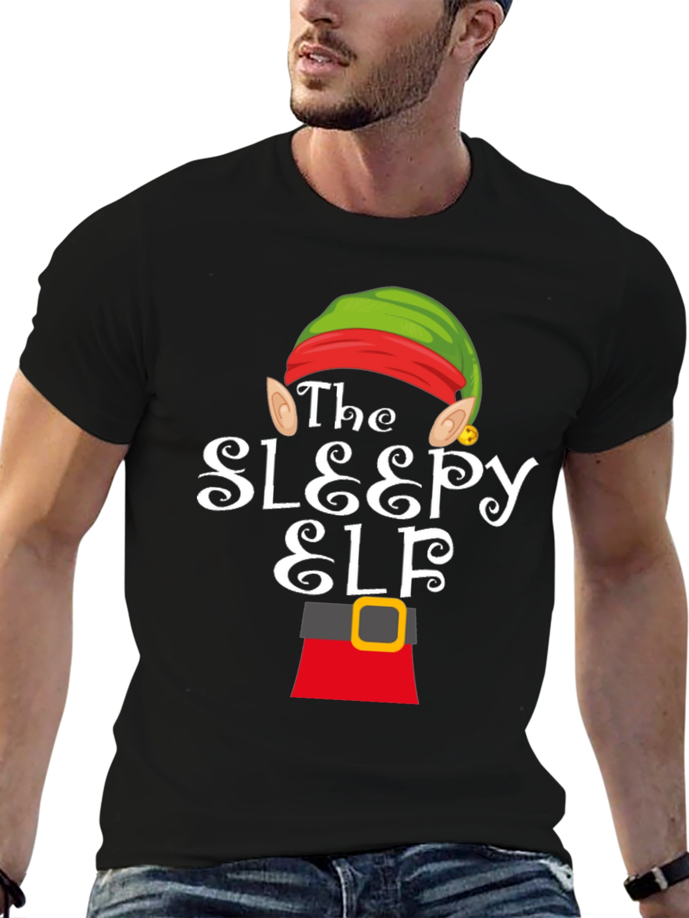 Camiseta Elfo Dormilón - Diseño Navideño Divertido