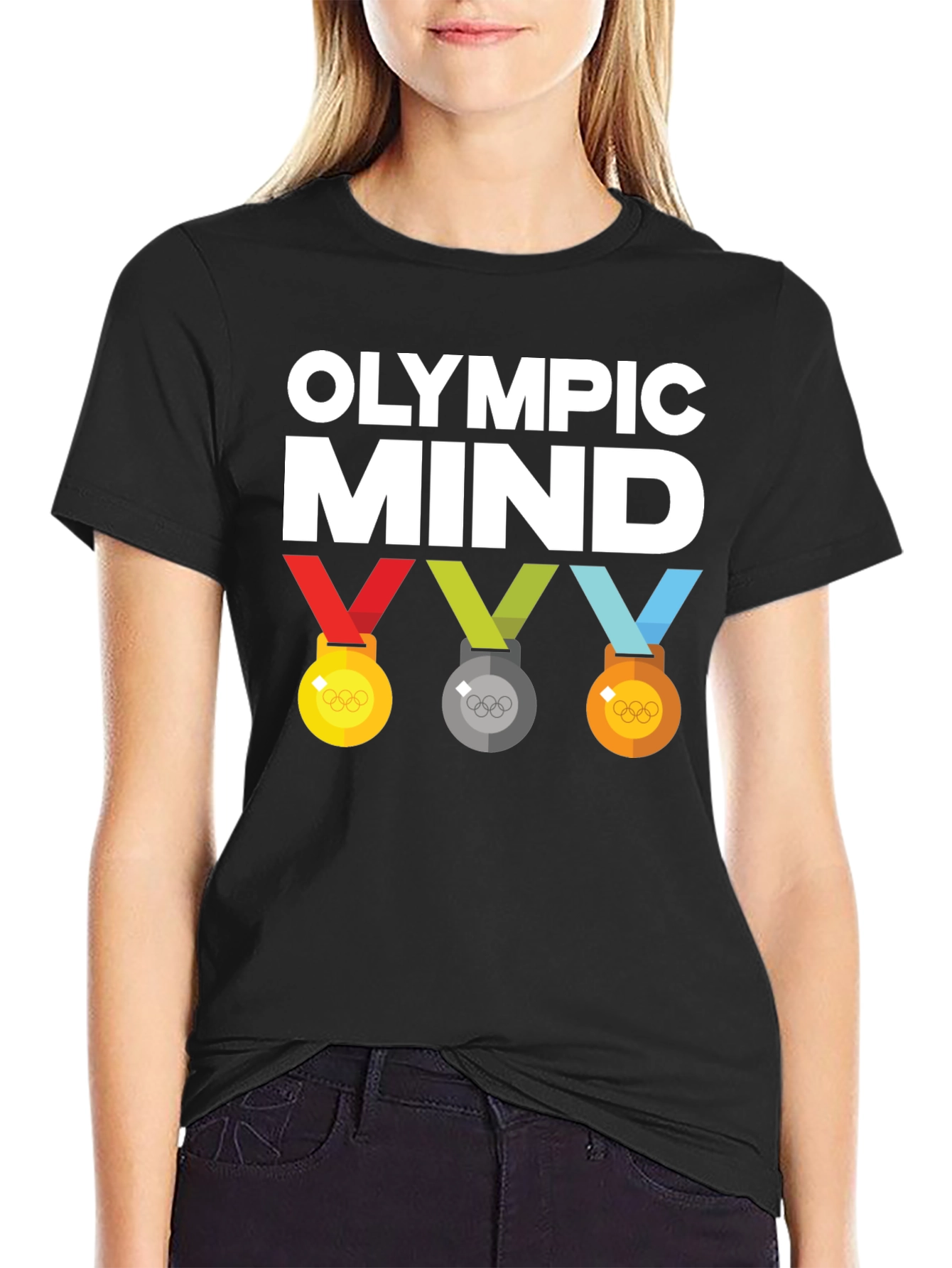 Camiseta Mente Olímpica Negra