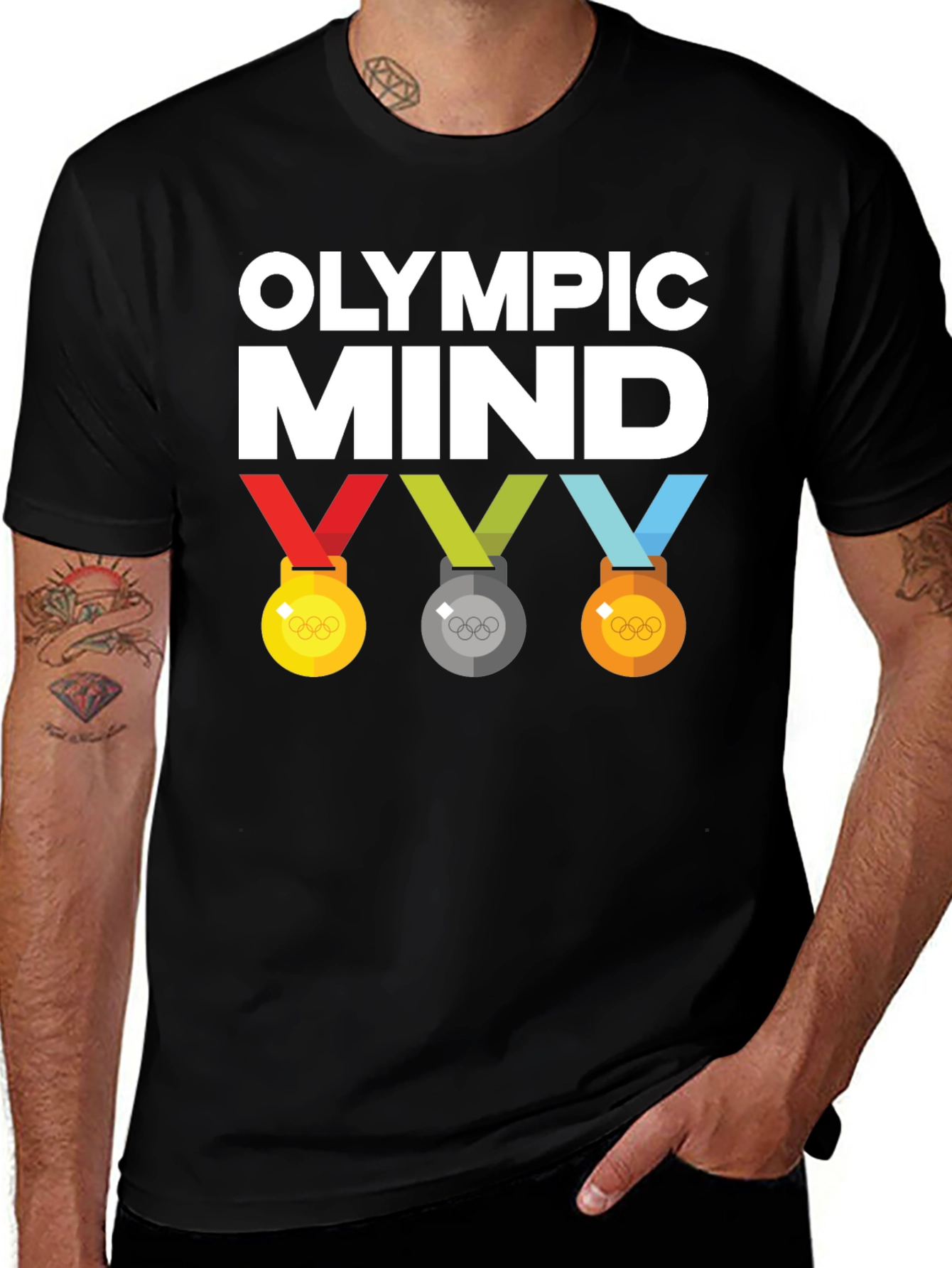 Camiseta Mente Olímpica Negra