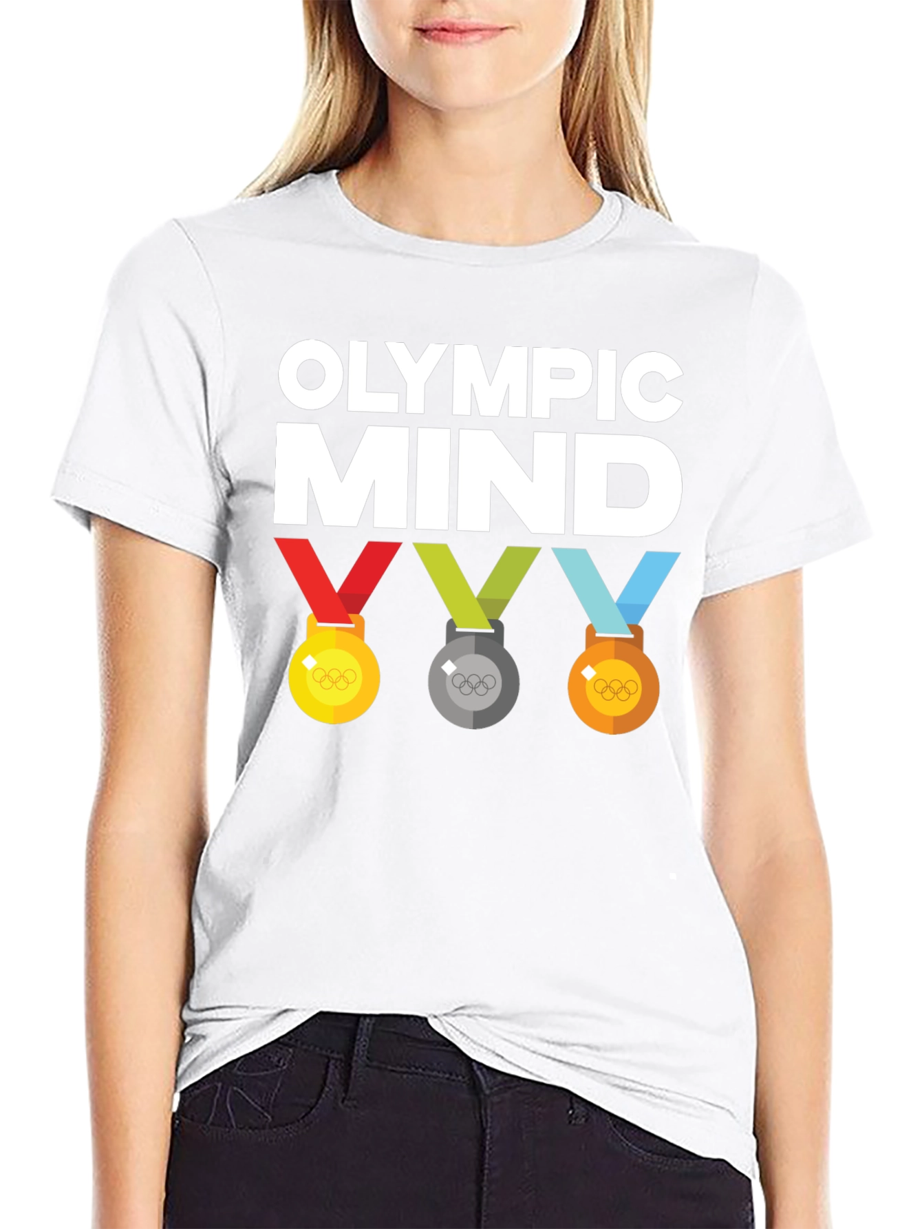 Camiseta Mente Olímpica Negra