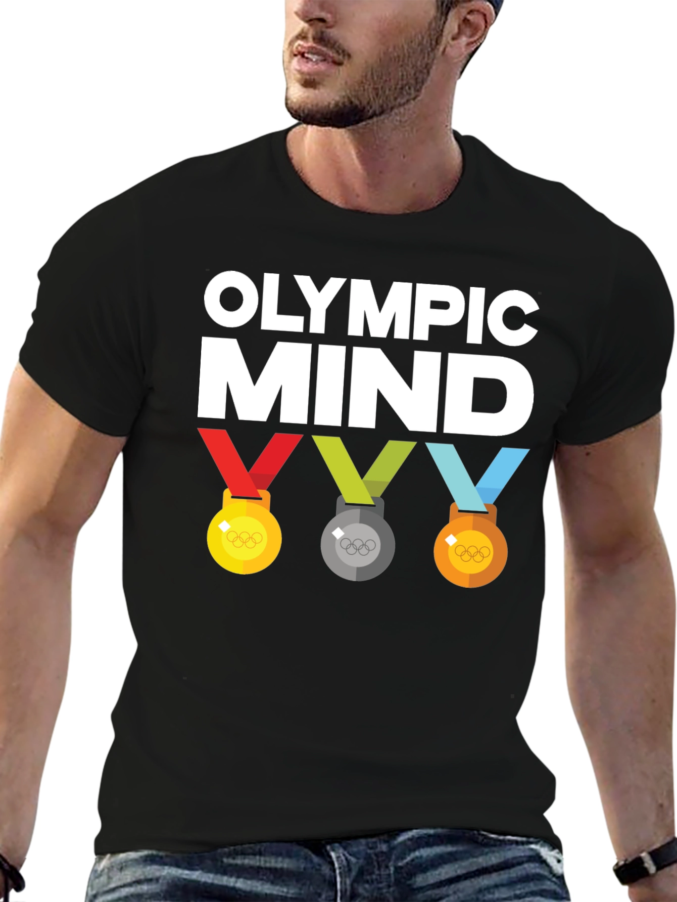 Camiseta Mente Olímpica Negra