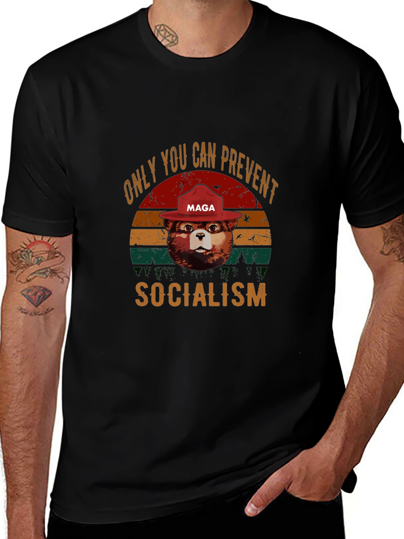 Camiseta Oso Anti-Socialismo