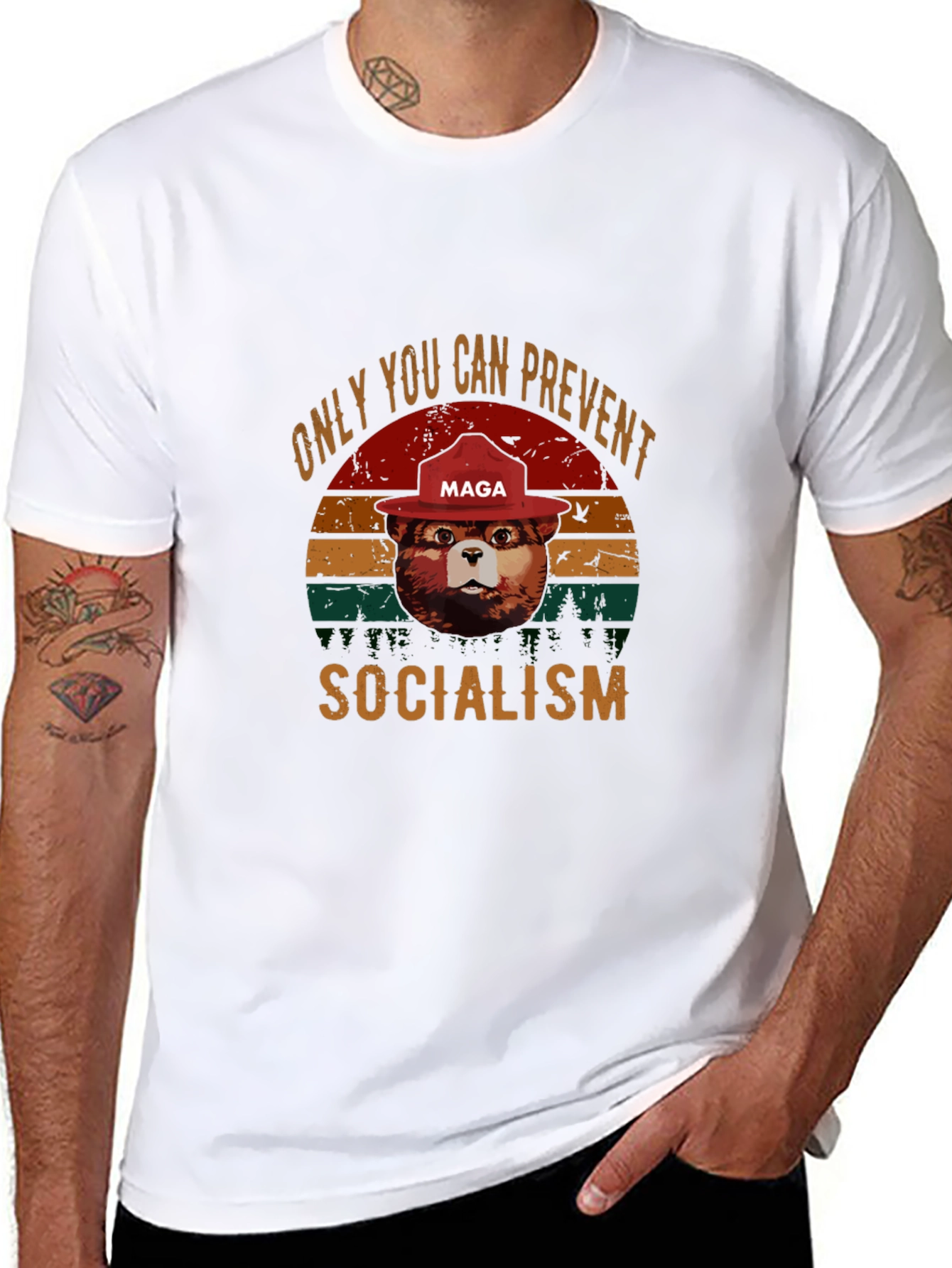 Camiseta Oso Anti-Socialismo