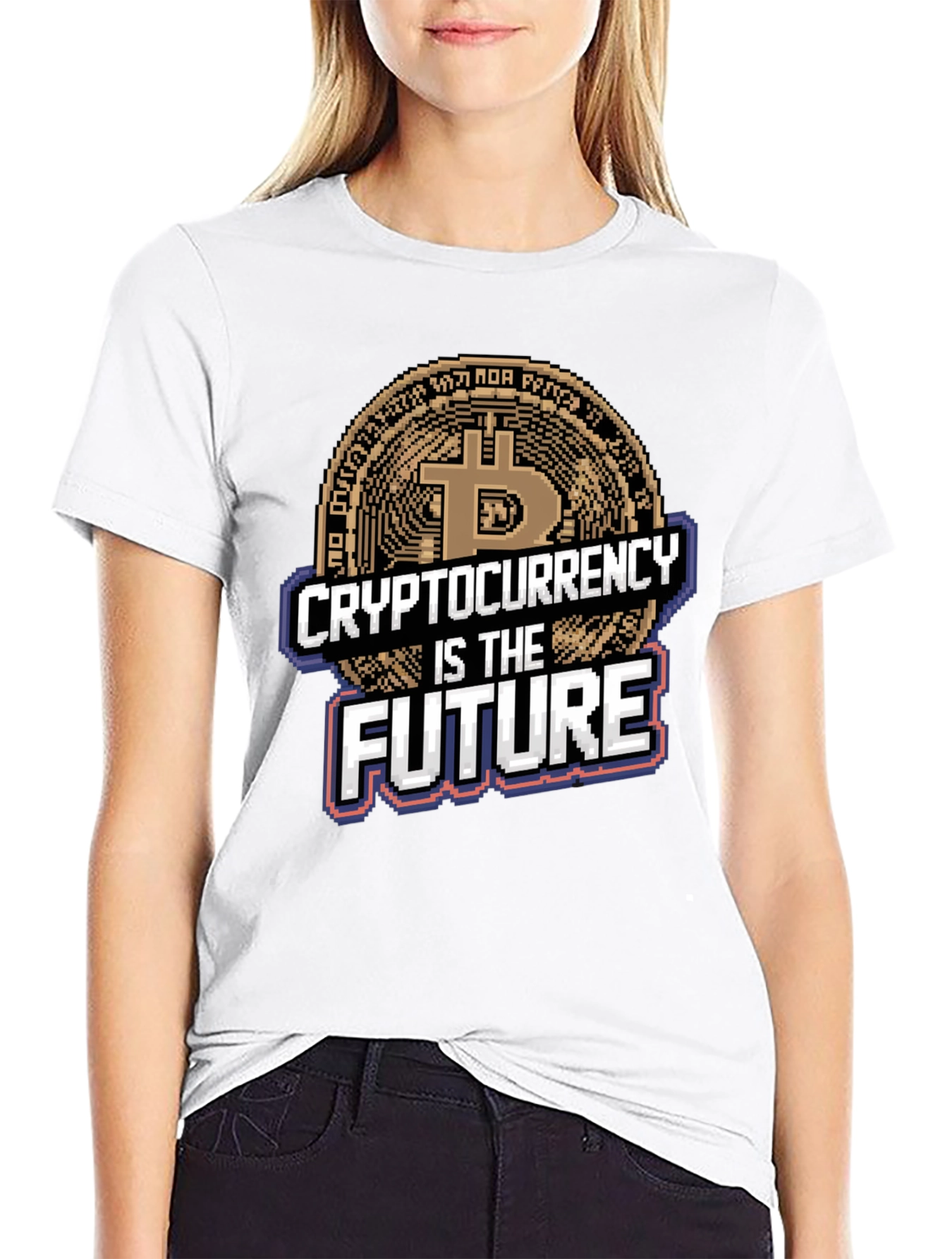 Camiseta Crypto Is The Future - Diseño Bitcoin