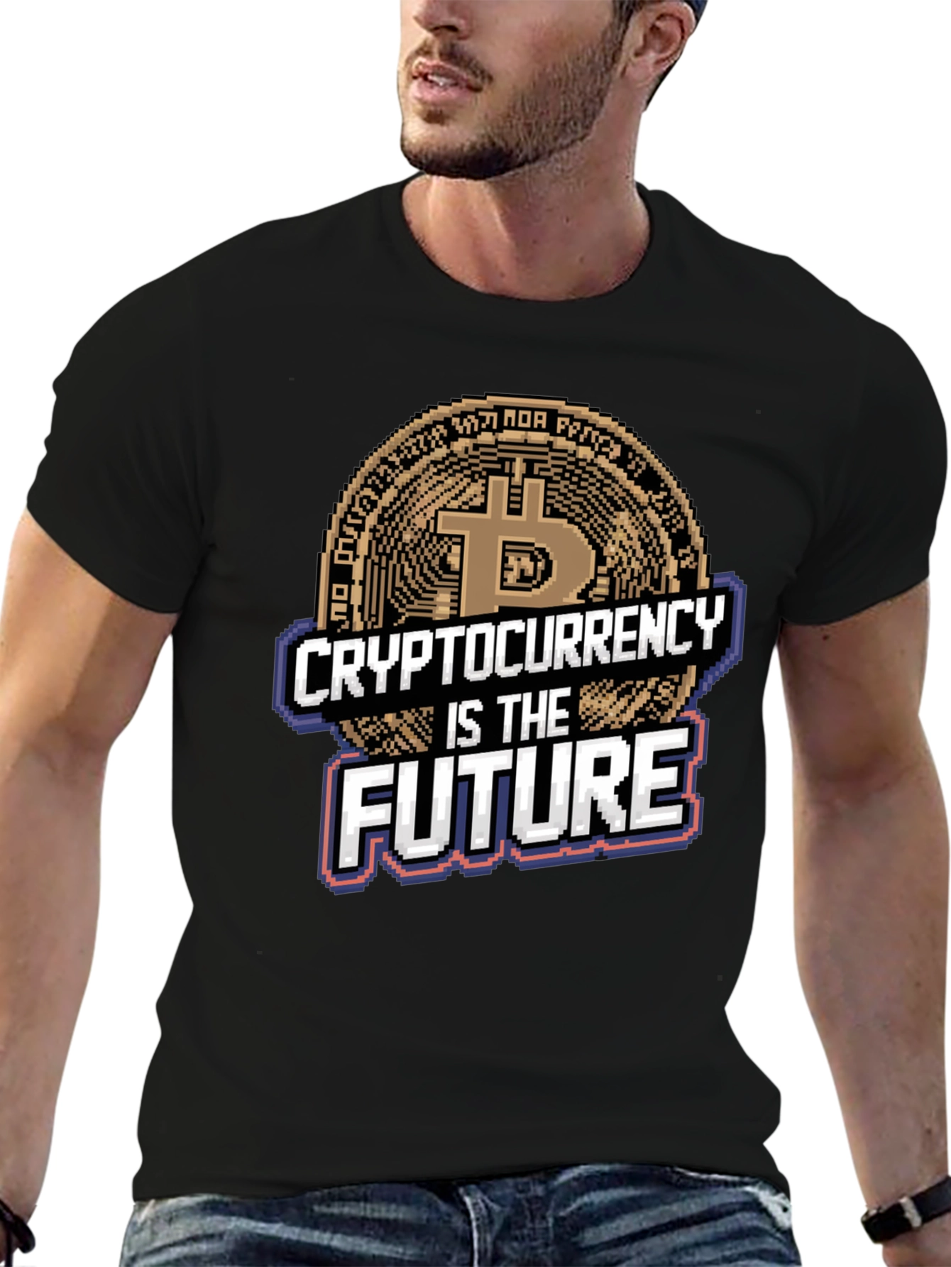 Camiseta Crypto Is The Future - Diseño Bitcoin