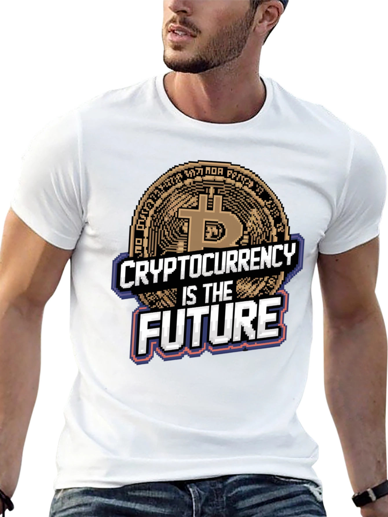 Camiseta Crypto Is The Future - Diseño Bitcoin