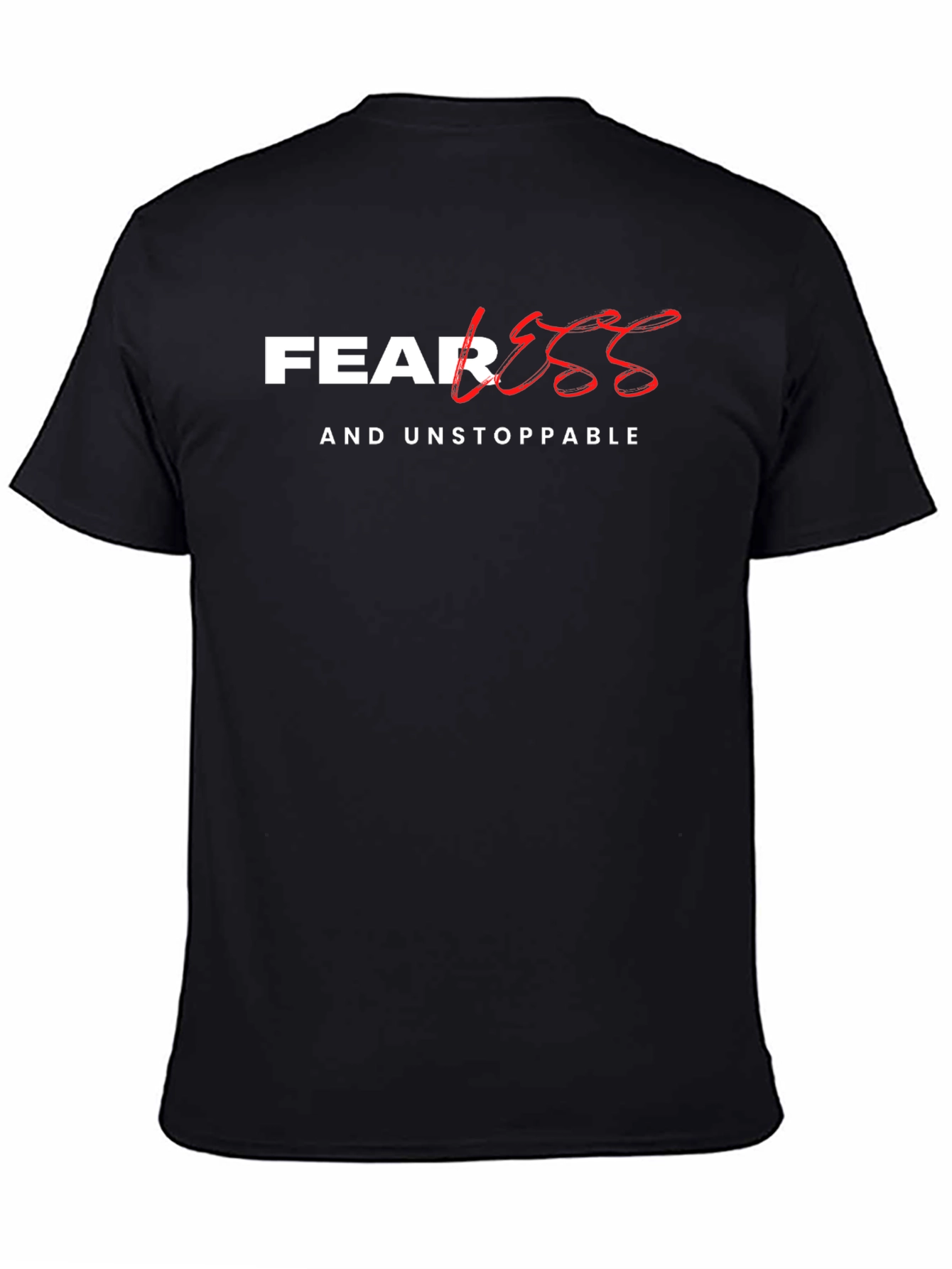 Camiseta Negra: Imparable y Sin Miedo