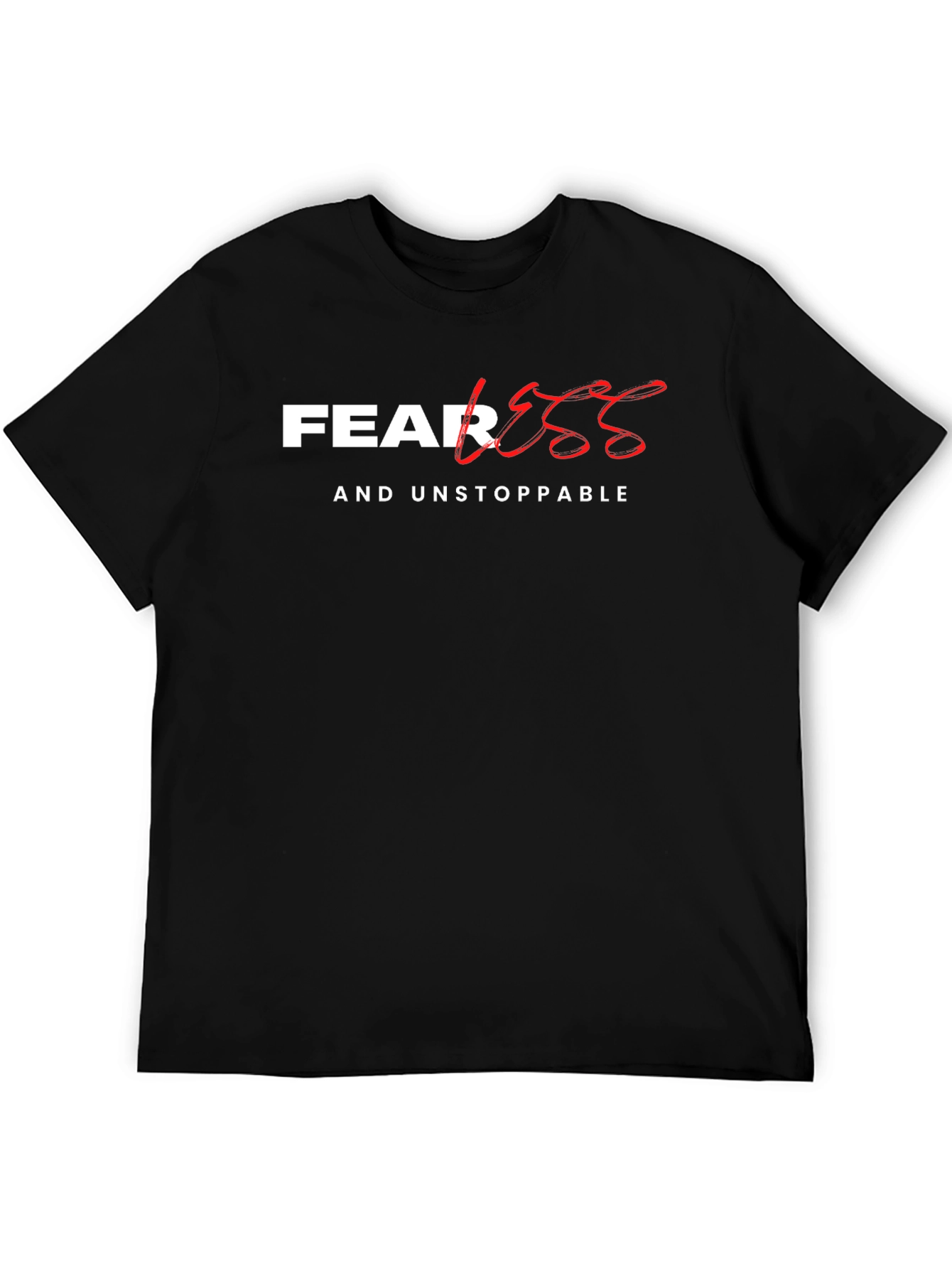 Camiseta Negra: Imparable y Sin Miedo