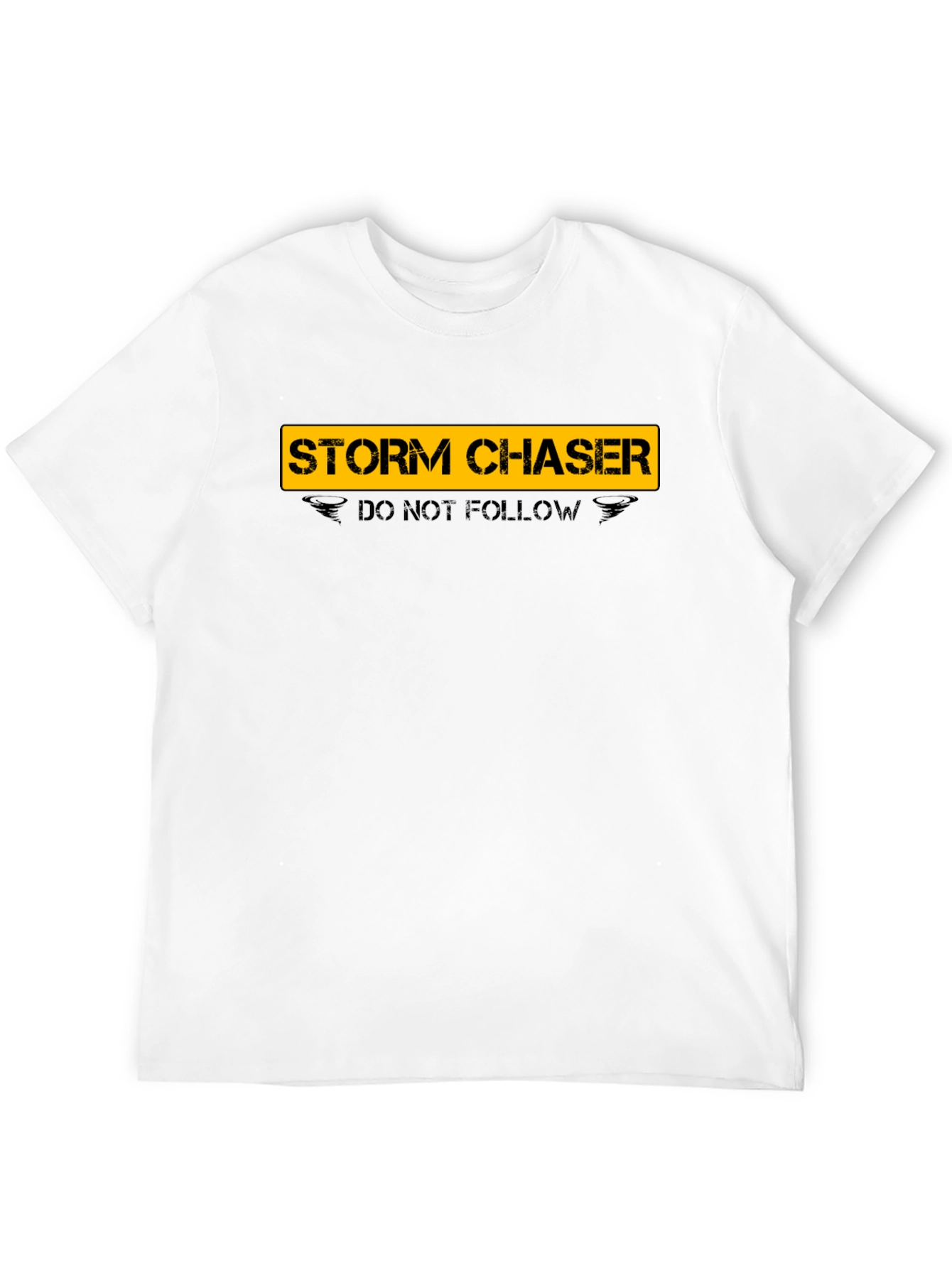 Camiseta Negra Storm Chaser - No Seguir