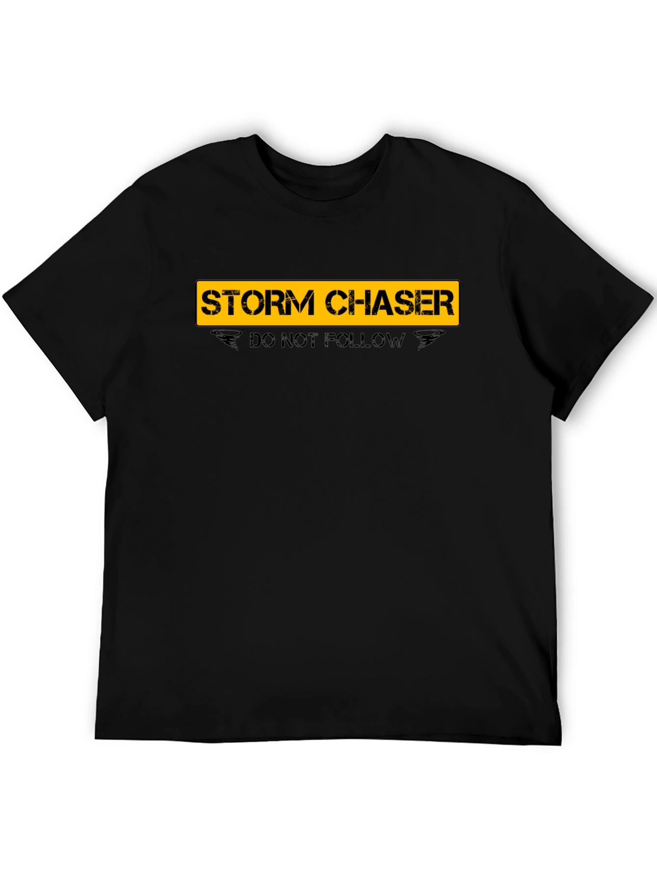 Camiseta Negra Storm Chaser - No Seguir