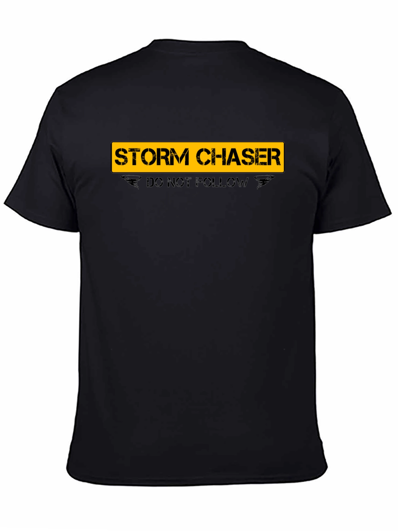 Camiseta Negra Storm Chaser - No Seguir