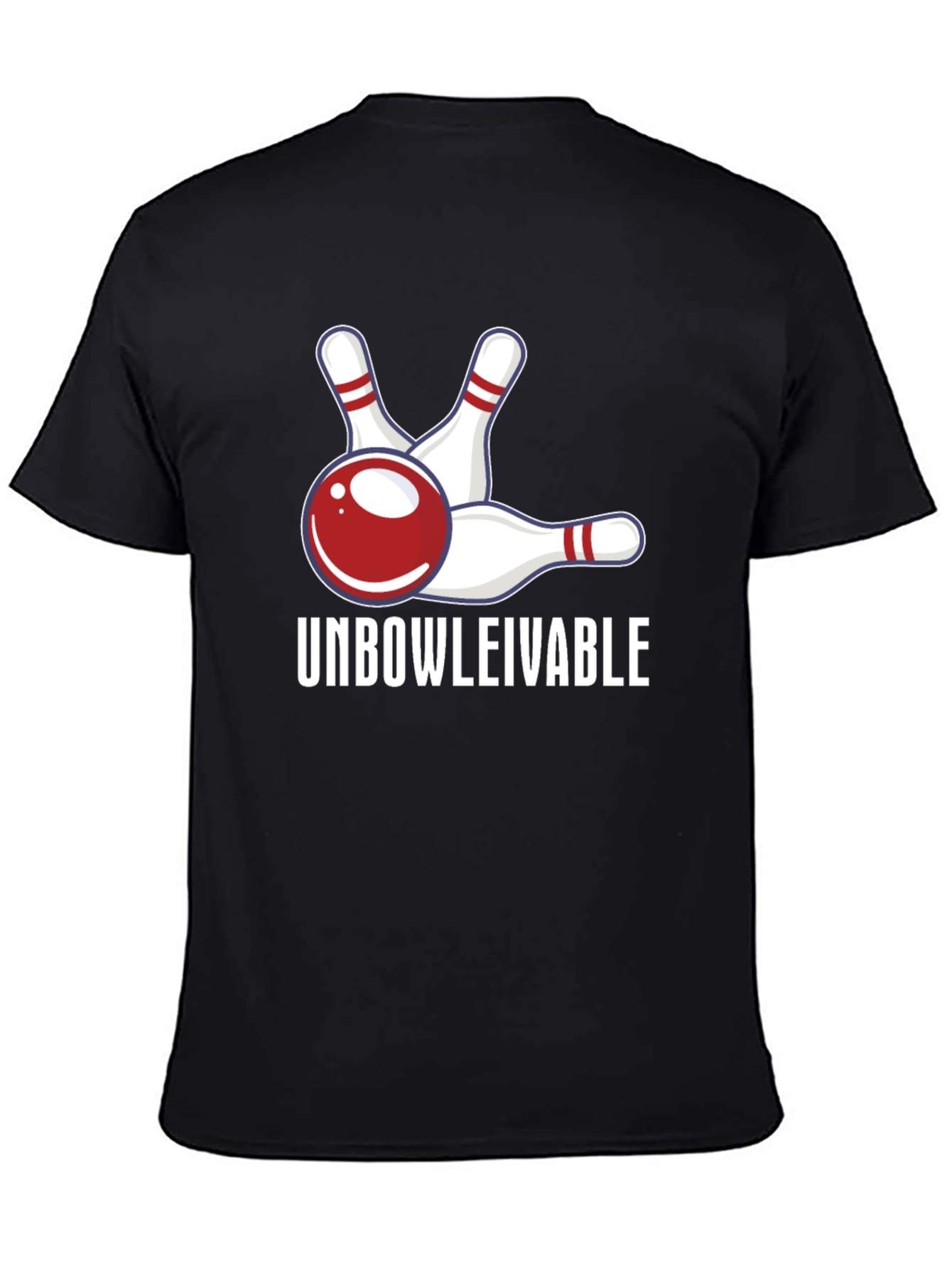 Camiseta Unbowlievable Bolos Divertida