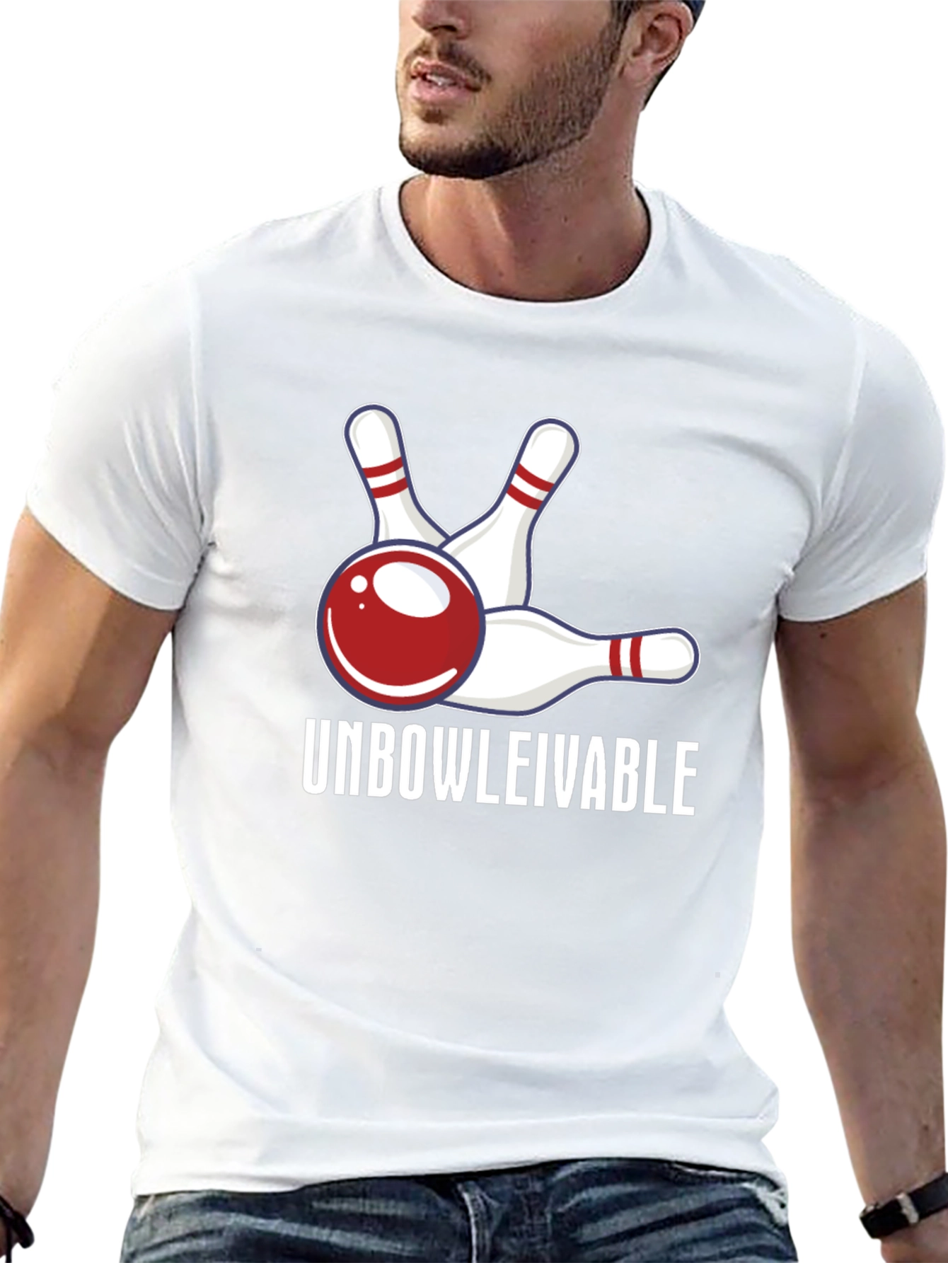 Camiseta Unbowlievable Bolos Divertida