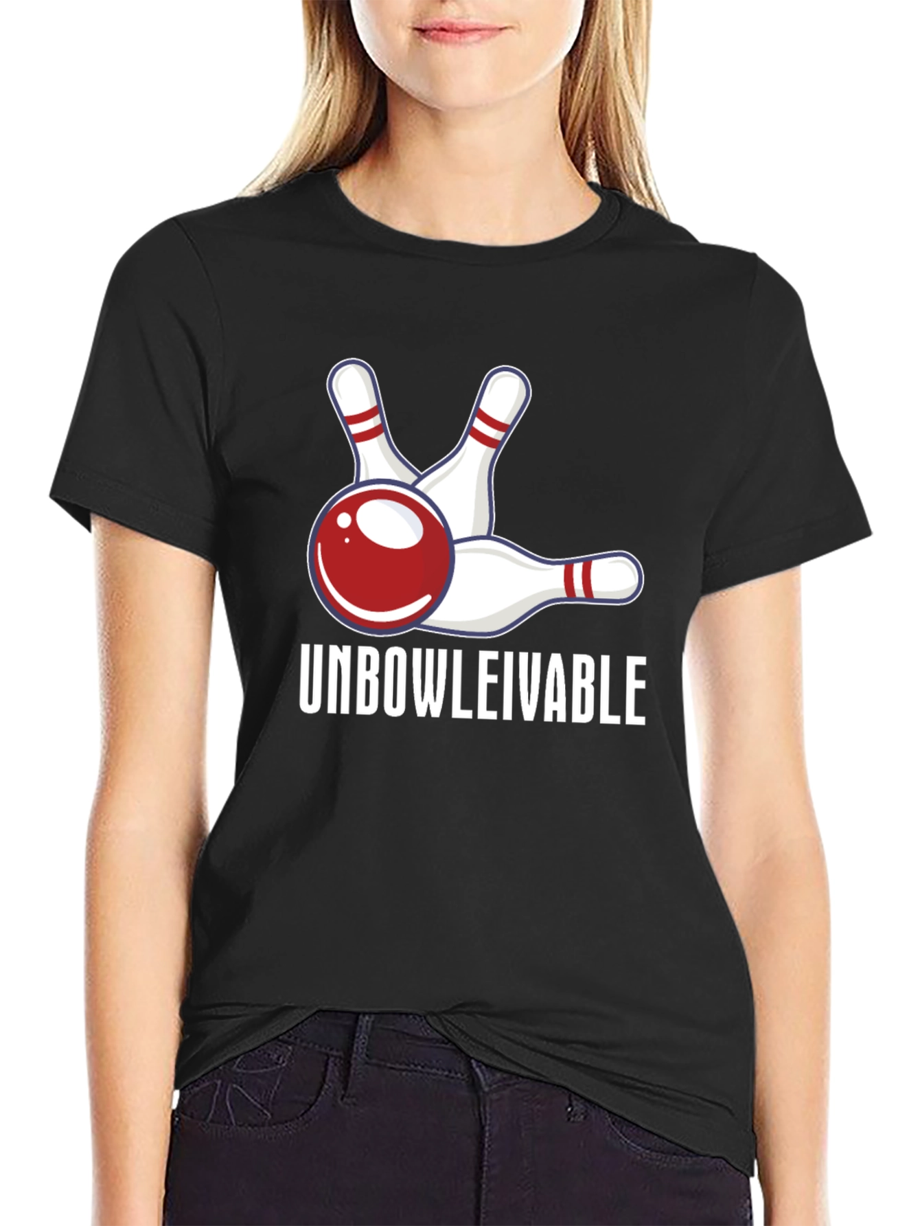 Camiseta Unbowlievable Bolos Divertida