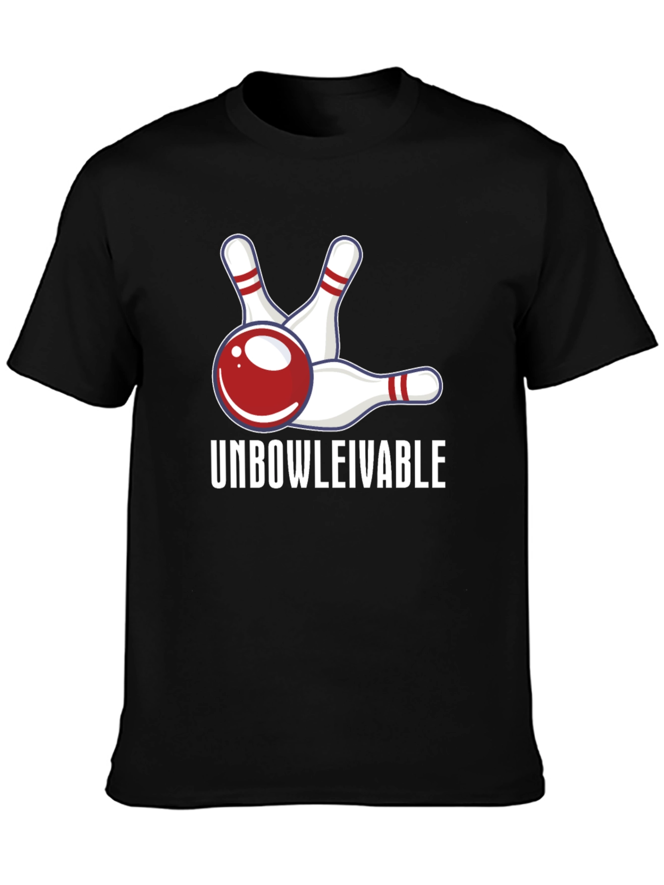 Camiseta Unbowlievable Bolos Divertida