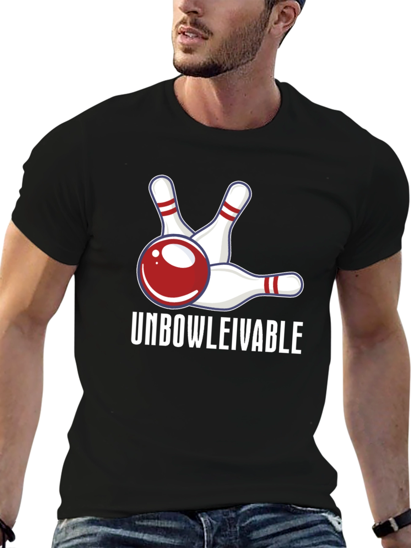 Camiseta Unbowlievable Bolos Divertida