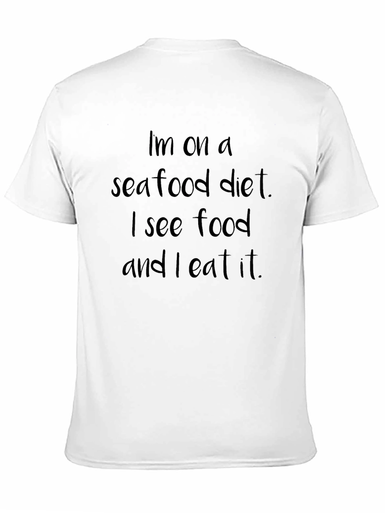 Camiseta Negra Dieta de Mariscos