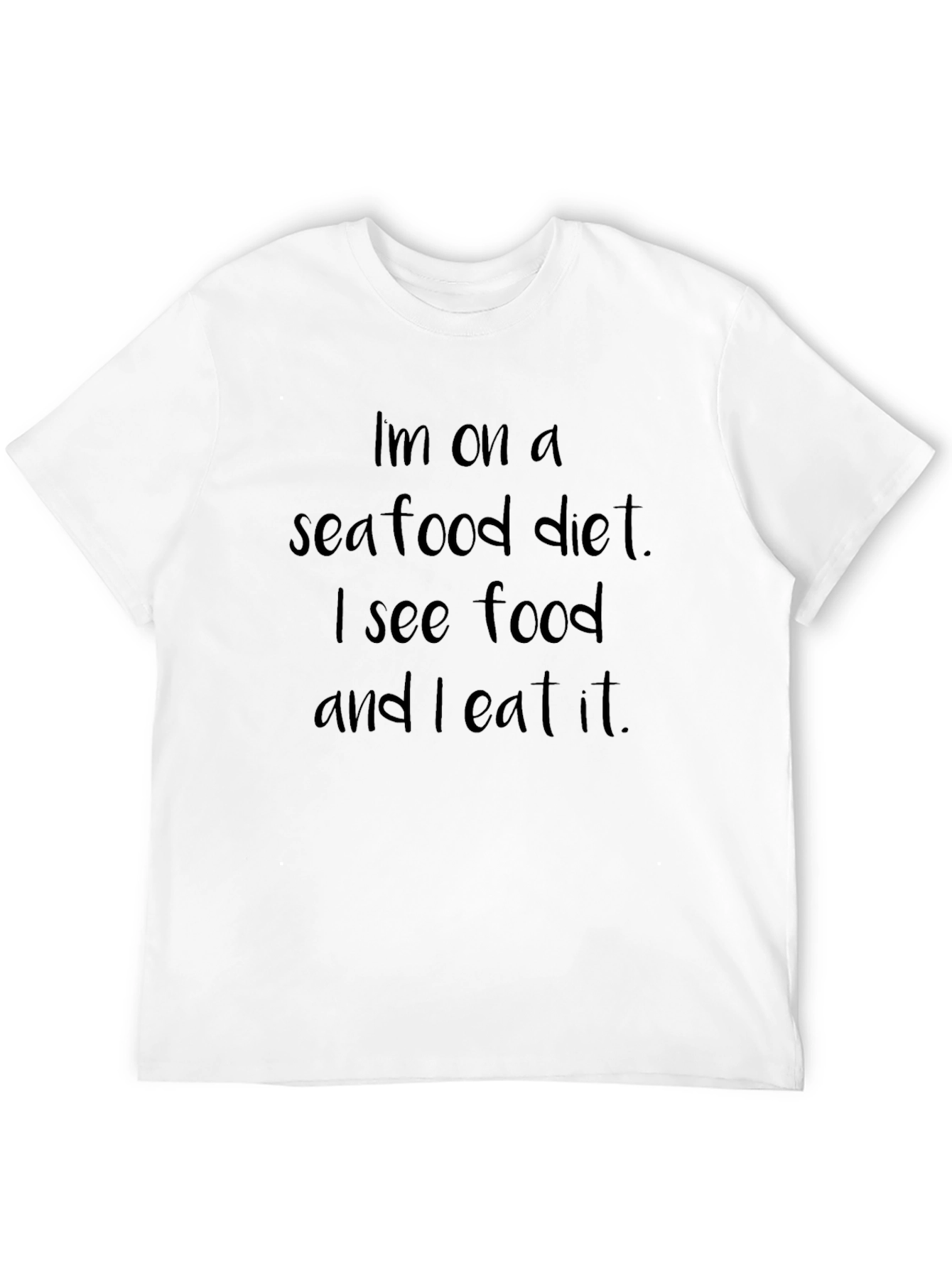 Camiseta Negra Dieta de Mariscos