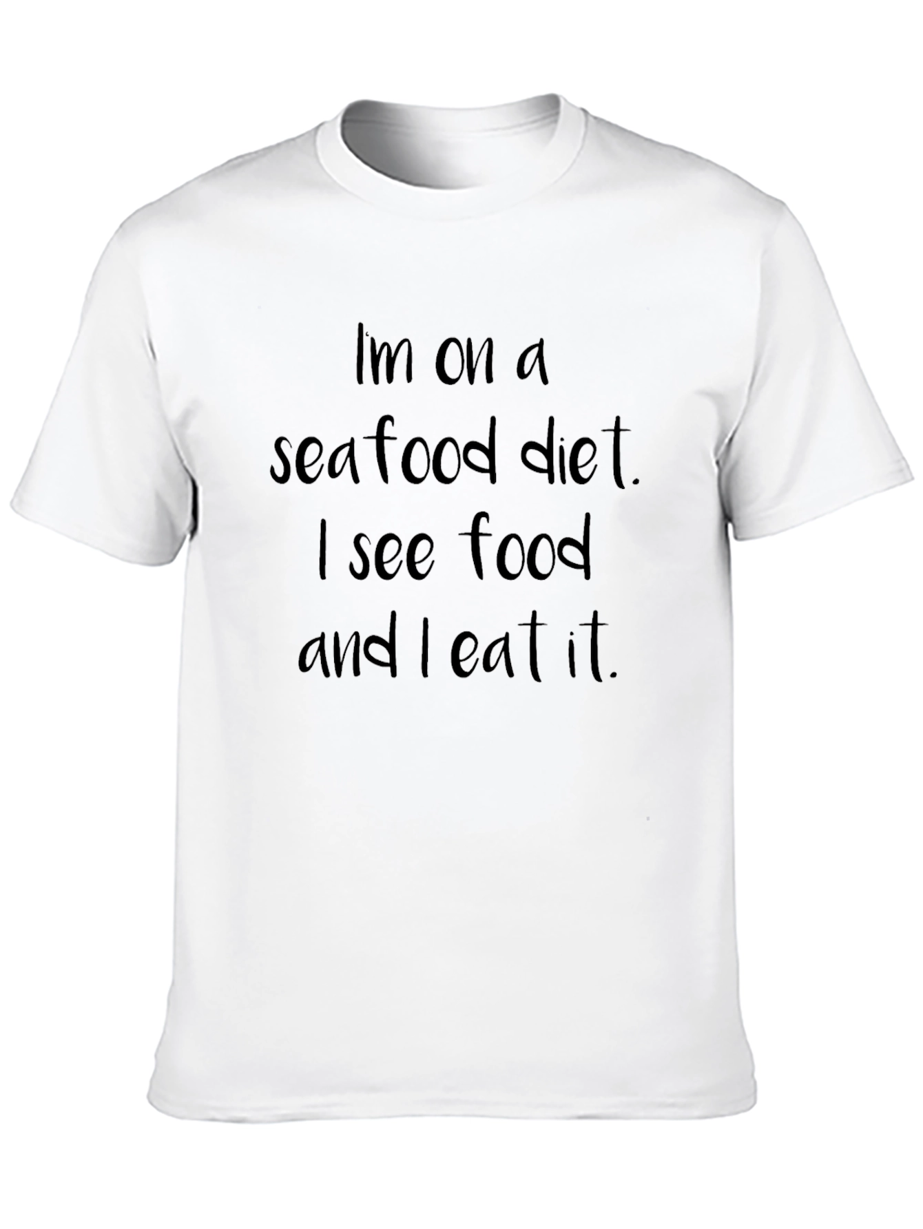 Camiseta Negra Dieta de Mariscos