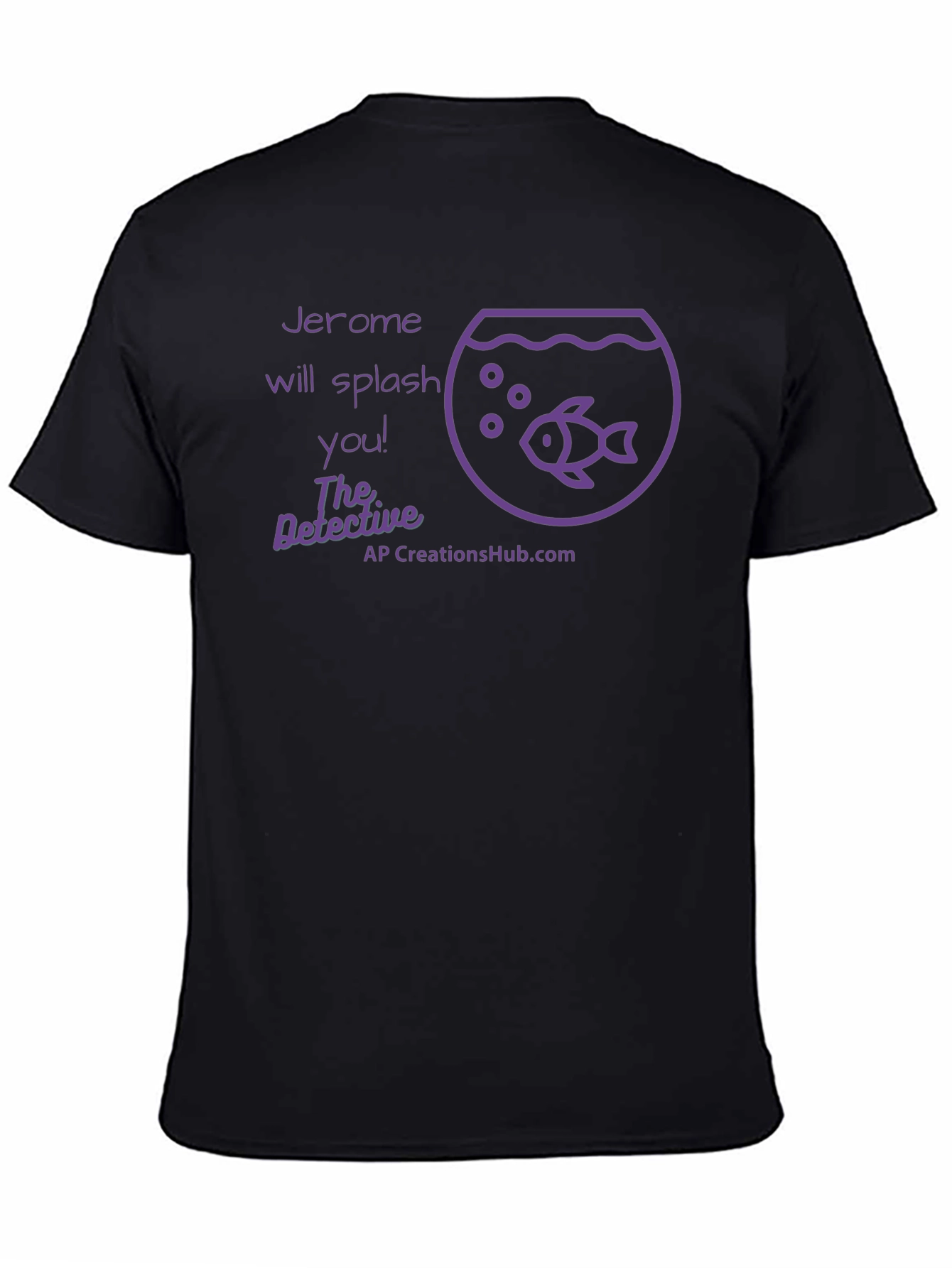 Camiseta Negra: Jerome Te Salpicará