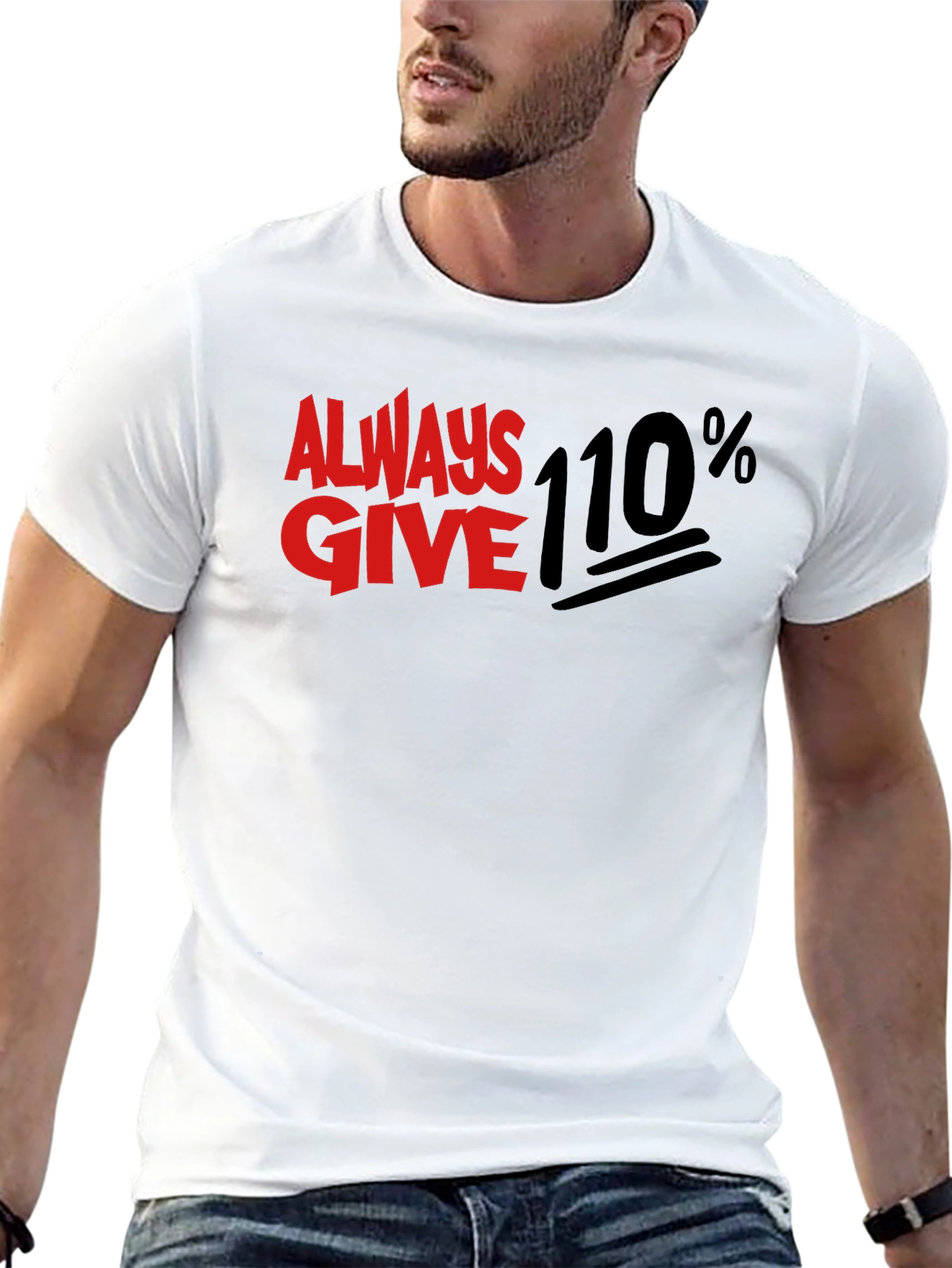 Camiseta Negra Always Give 110%