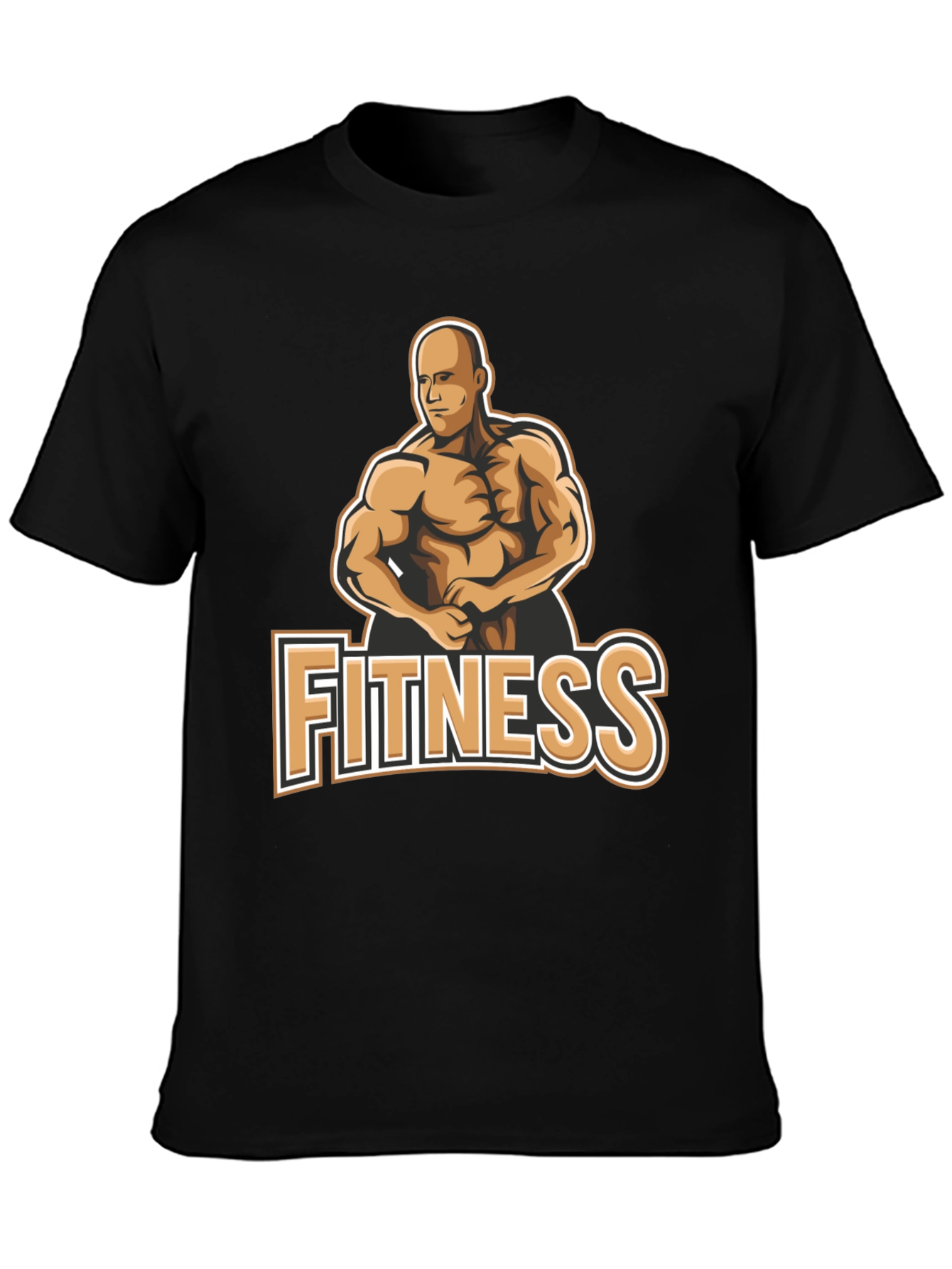 Camiseta Fitness Negra para Hombre