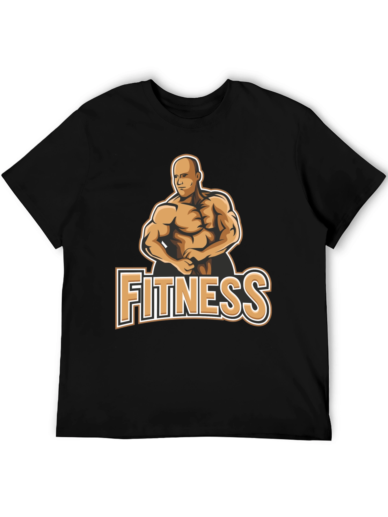Camiseta Fitness Negra para Hombre