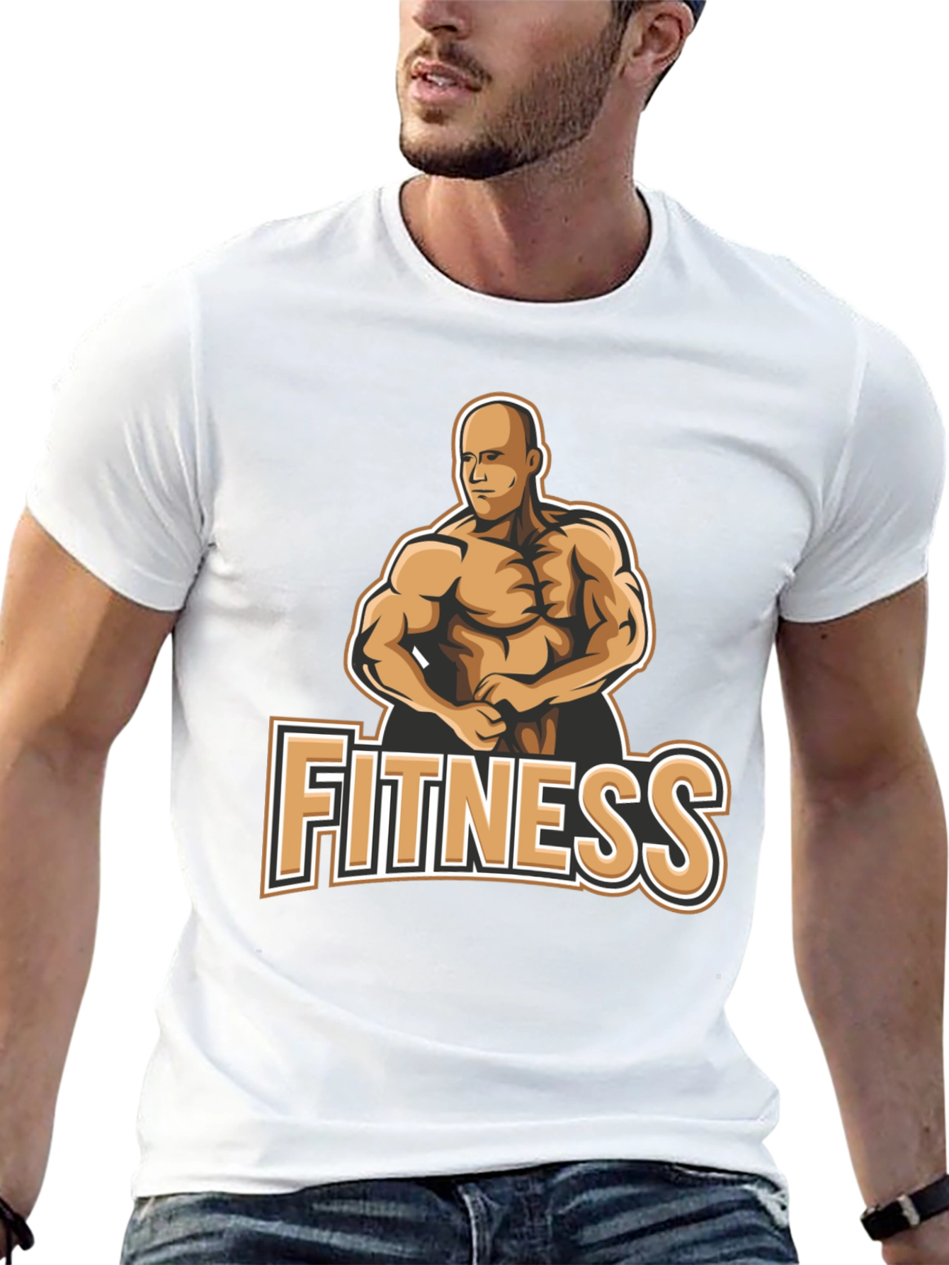 Camiseta Fitness Negra para Hombre
