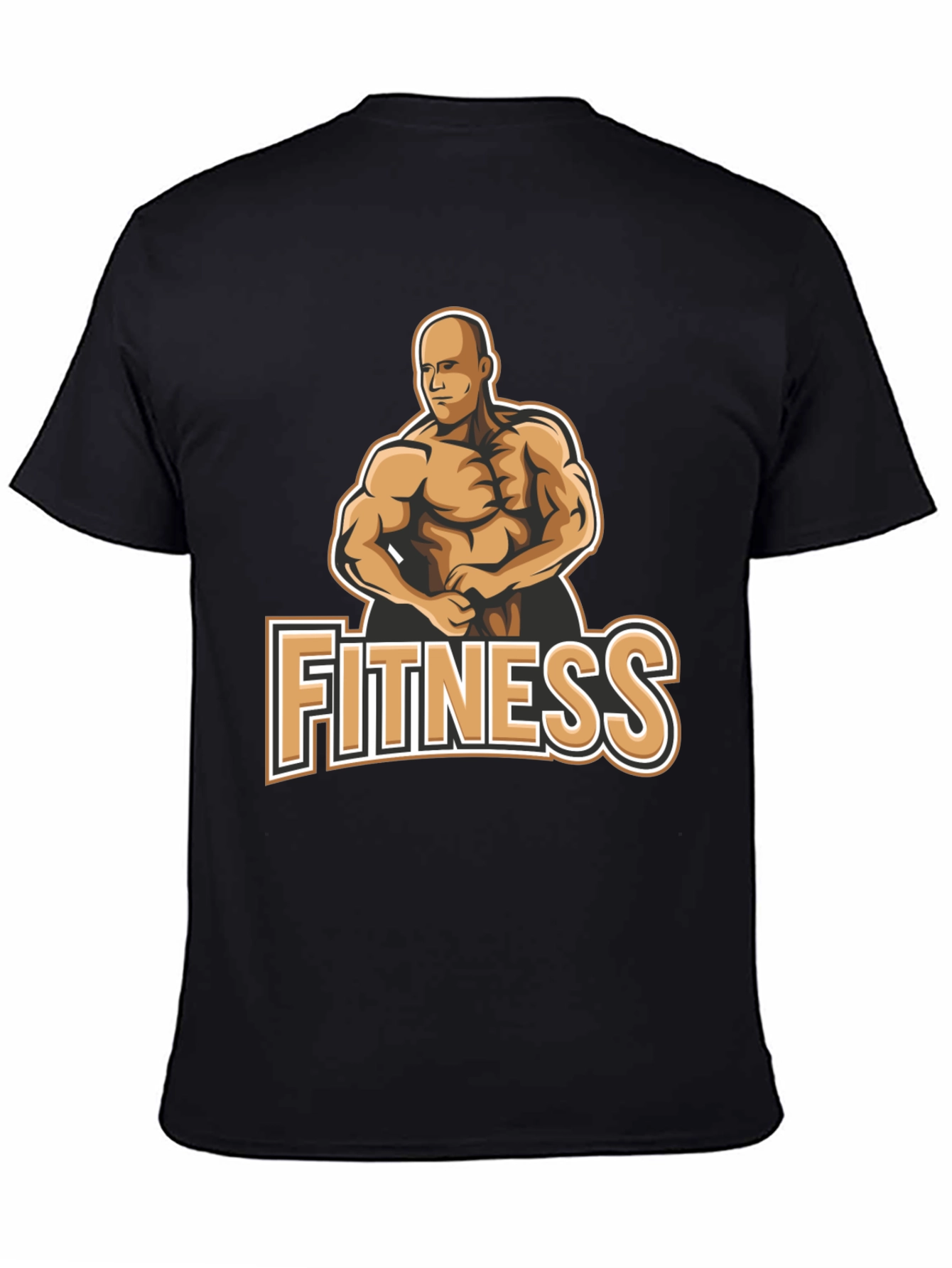 Camiseta Fitness Negra para Hombre