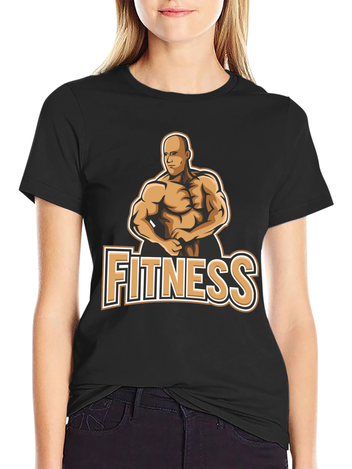 Camiseta Fitness Negra para Hombre